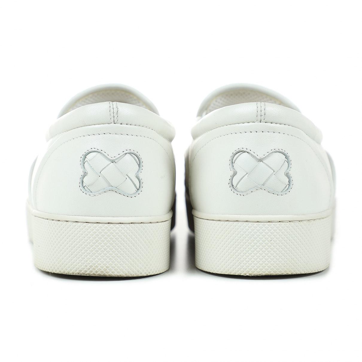 bottega veneta white flats