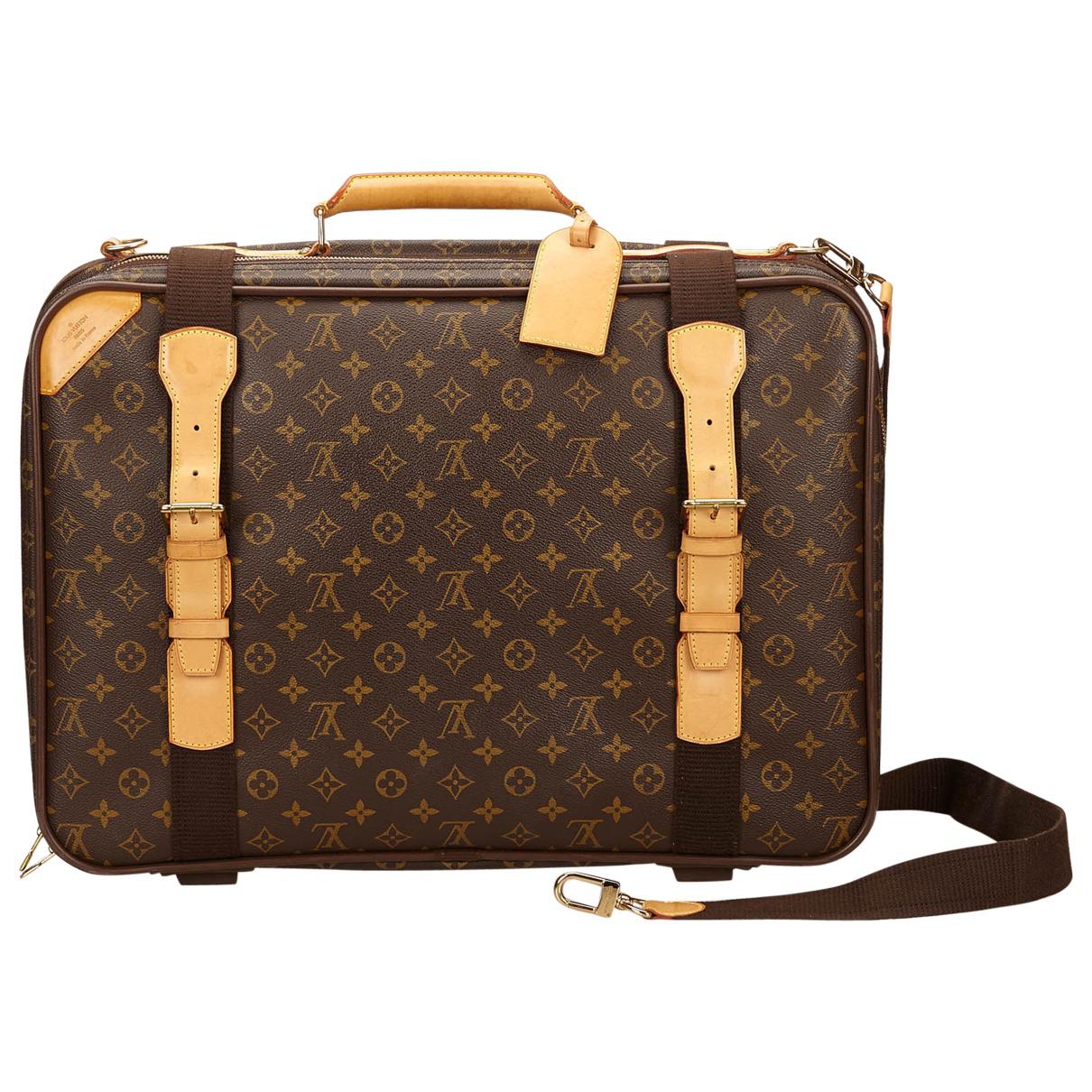 Lyst - Louis Vuitton Pre-owned Cloth Travel Bag in Brown