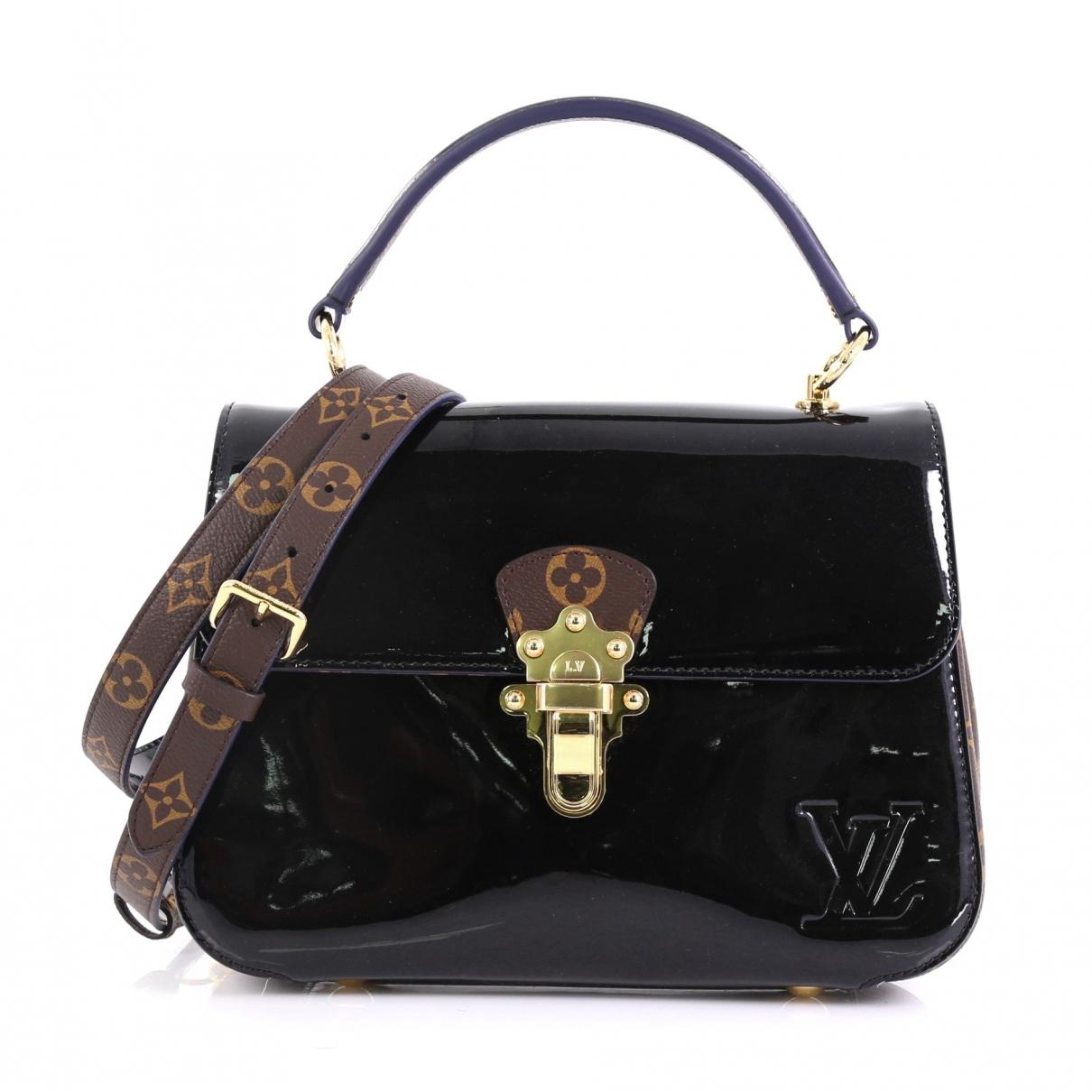 Lyst - Louis Vuitton Pre-owned Cherrywood Black Patent Leather Handbags in Black