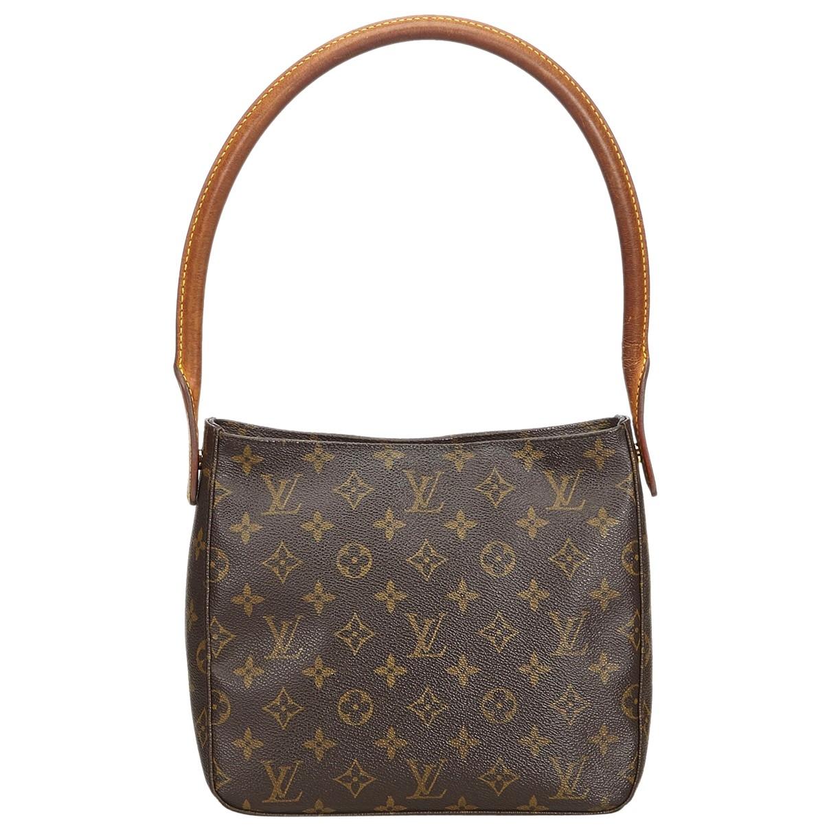 Louis Vuitton Vintage Looping Brown Cloth Handbag in Brown - Save 31% - Lyst