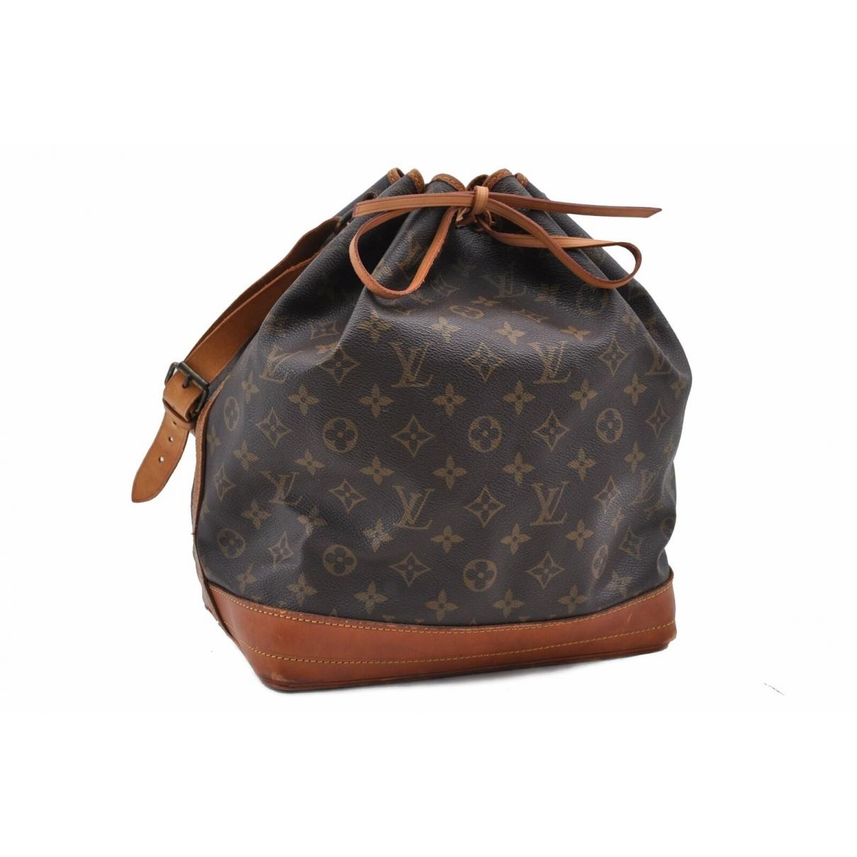 Lyst - Louis Vuitton Vintage Noé Brown Cloth Handbag in Brown - Save 55%