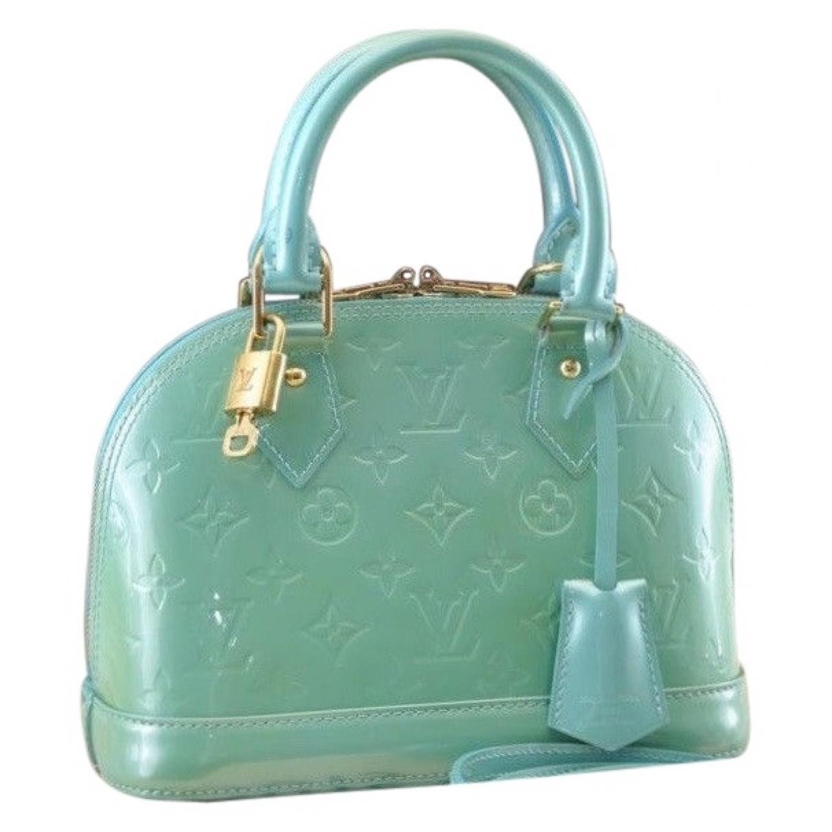 Louis Vuitton Alma Patent Leather Handbag in Green - Lyst
