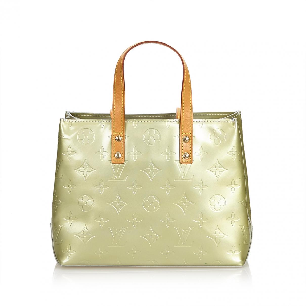 Lyst - Louis Vuitton Pre-owned Vintage Green Patent Leather Handbags in Green
