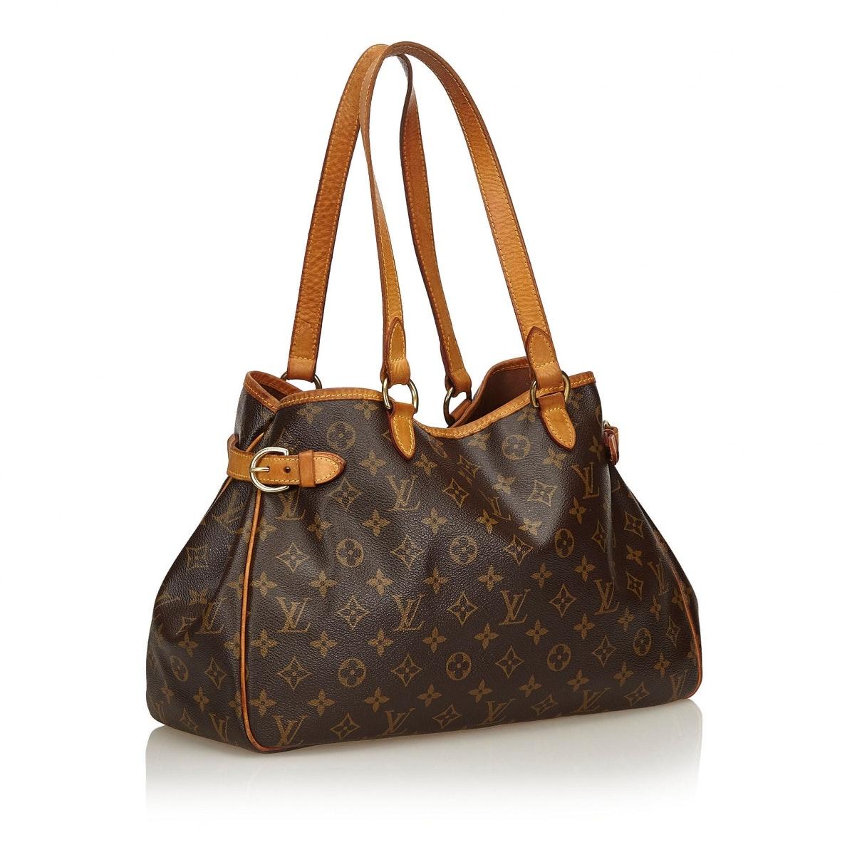 Louis Vuitton Pre-owned Leather Handbag in Brown - Lyst