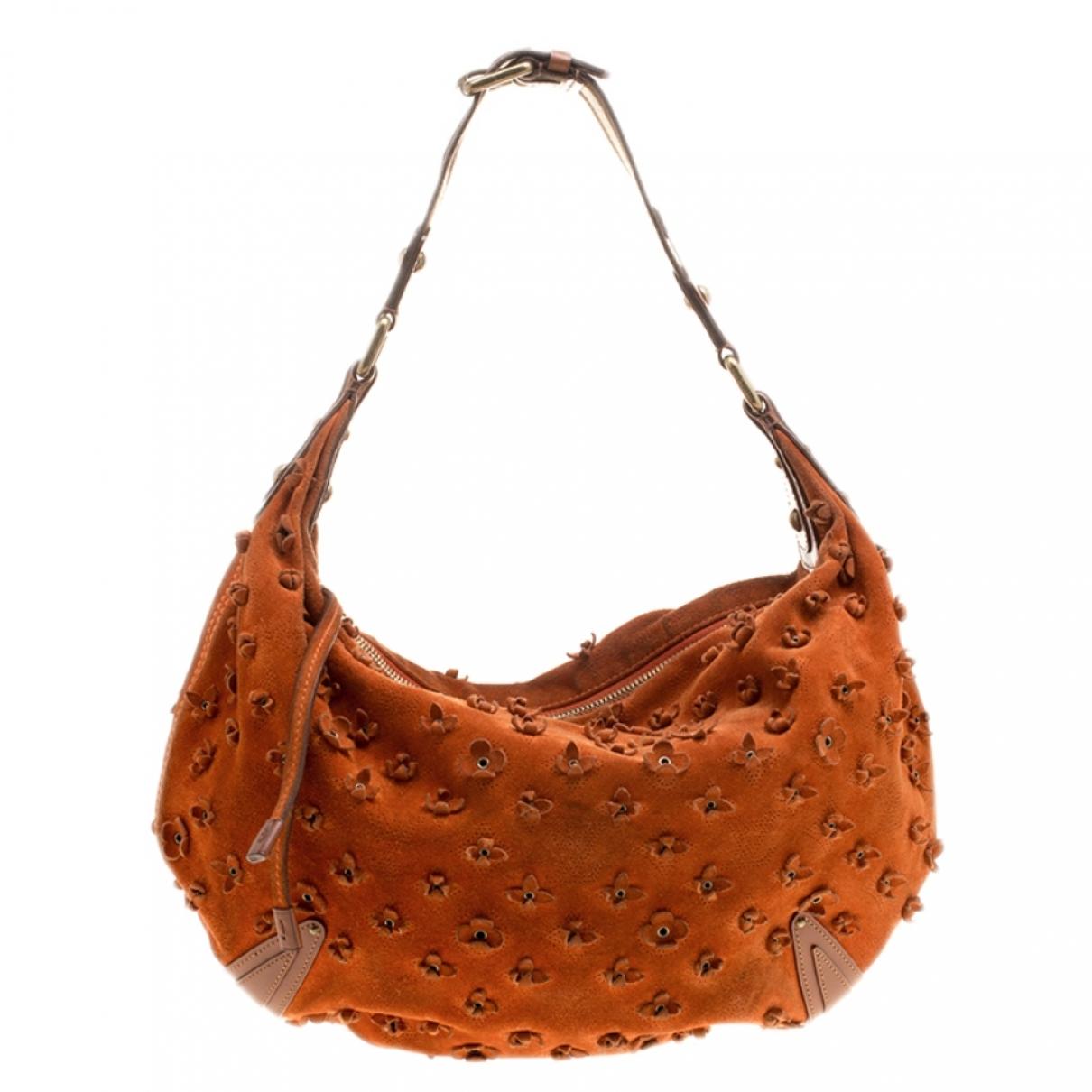 Lyst - Louis Vuitton Orange Leather Handbag in Orange