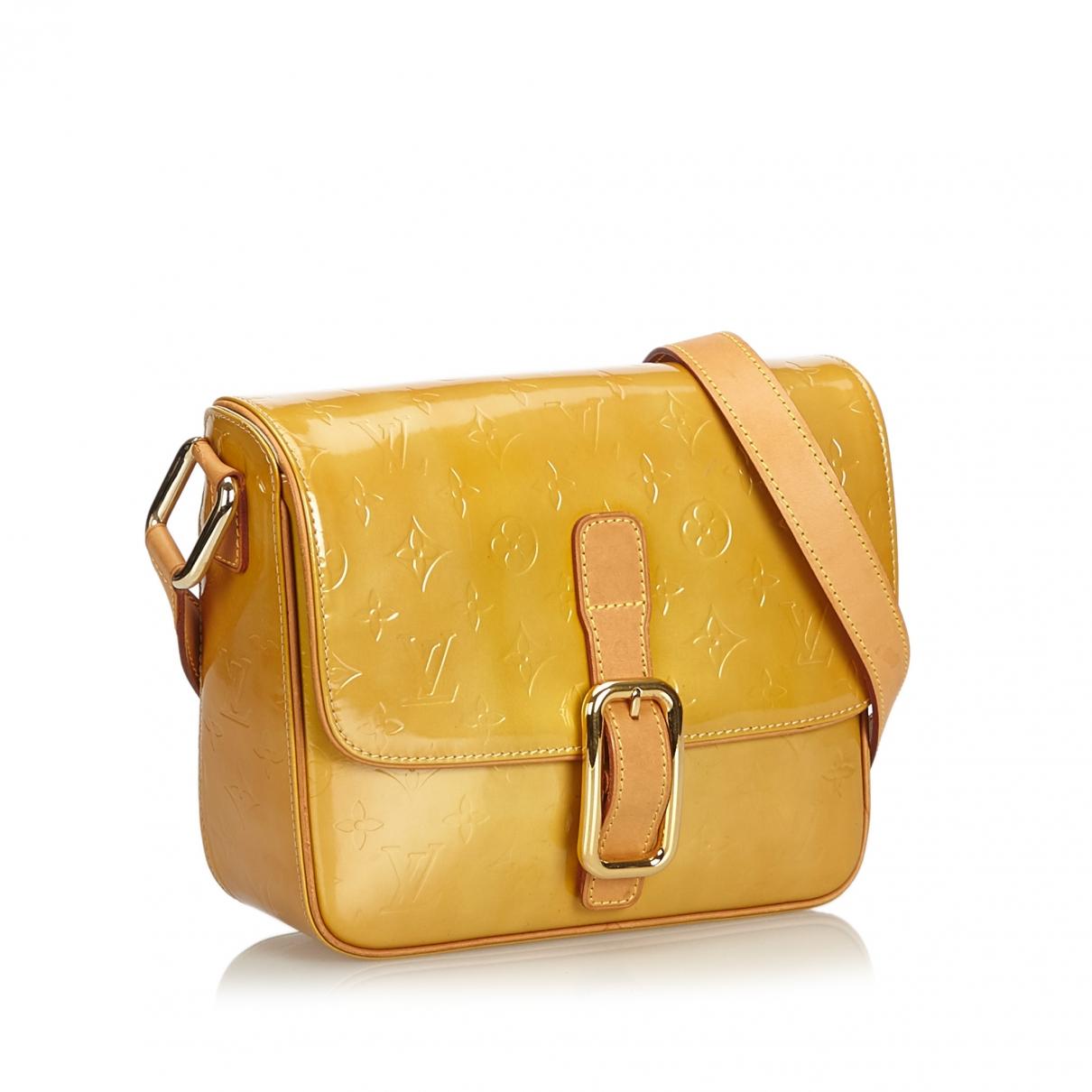 Louis Vuitton Vintage Christie Brown Patent Leather Handbag in Brown - Lyst