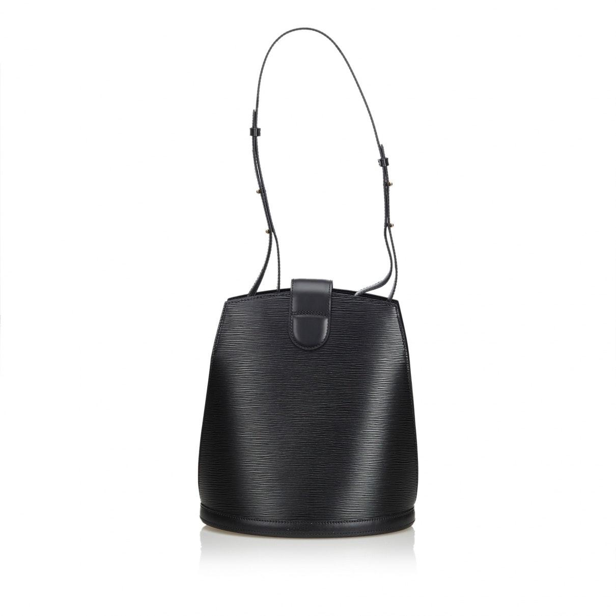 Louis Vuitton Cluny Black Leather in Black - Lyst