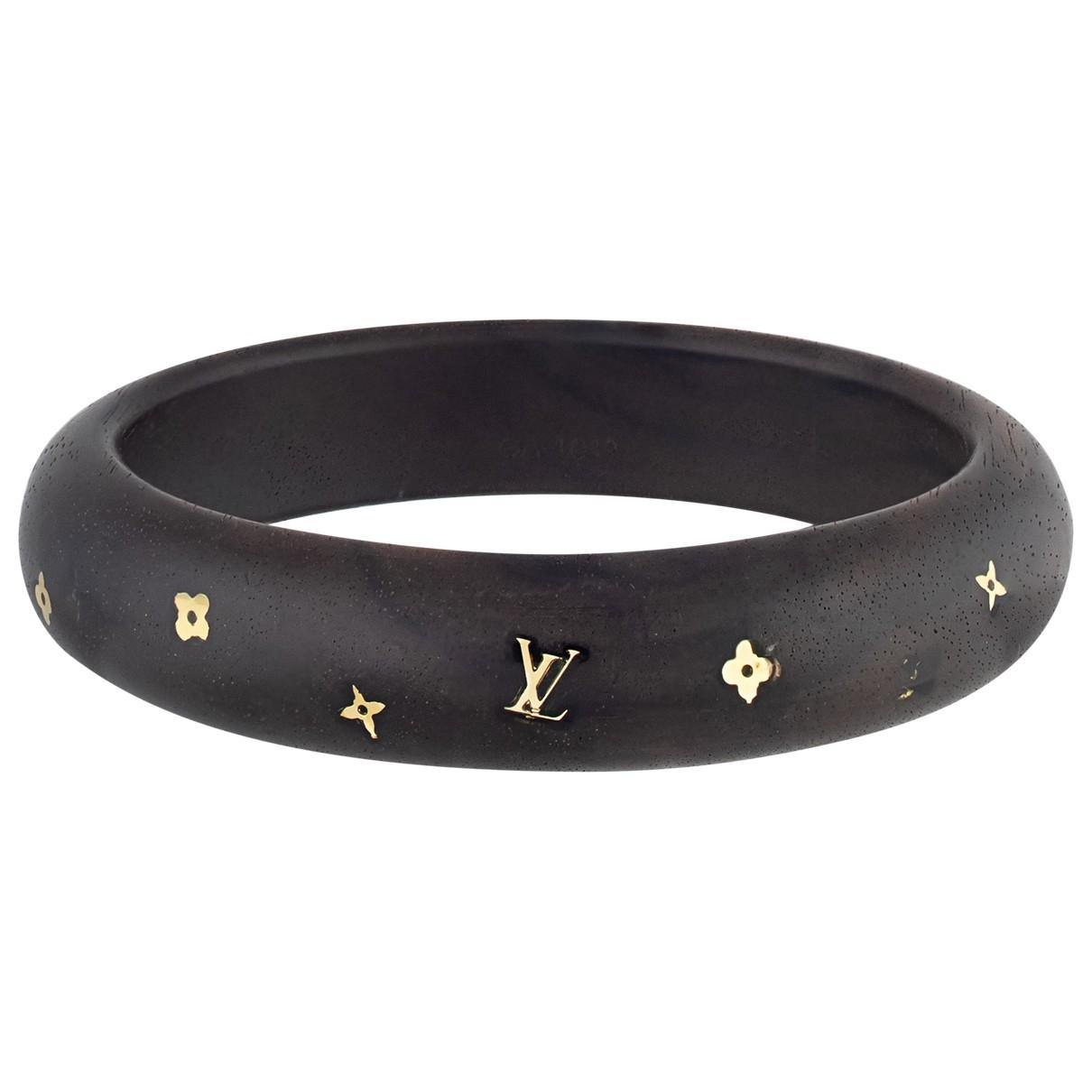 Lyst - Louis Vuitton Vintage Black Wood Bracelets in Black
