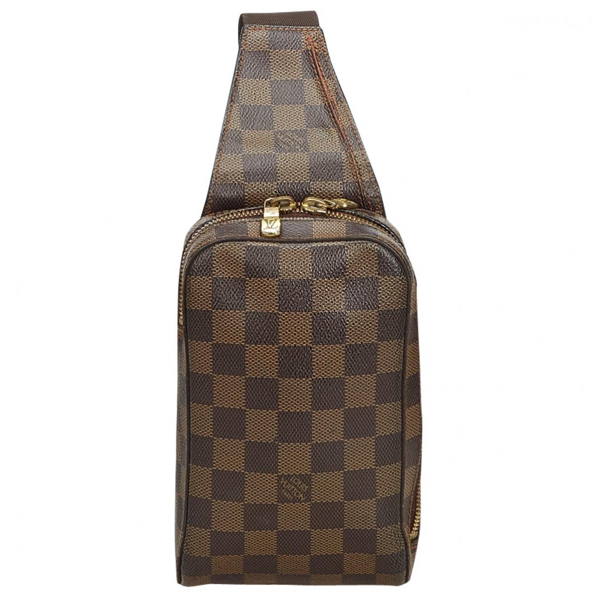 Lyst - Louis Vuitton Geronimo Brown Cloth Bag in Brown for Men