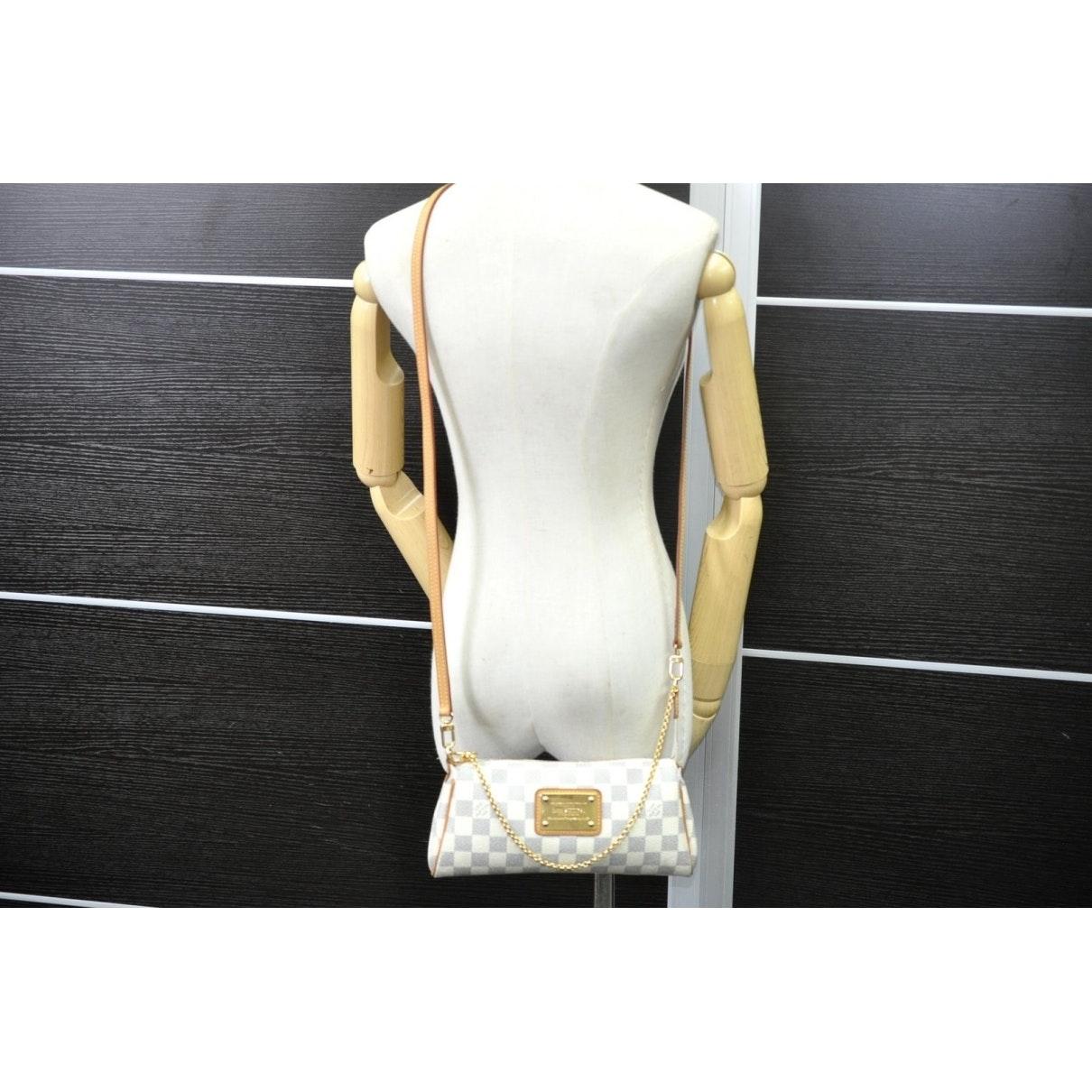 Louis Vuitton Canvas Eva White Cloth Clutch Bag - Lyst