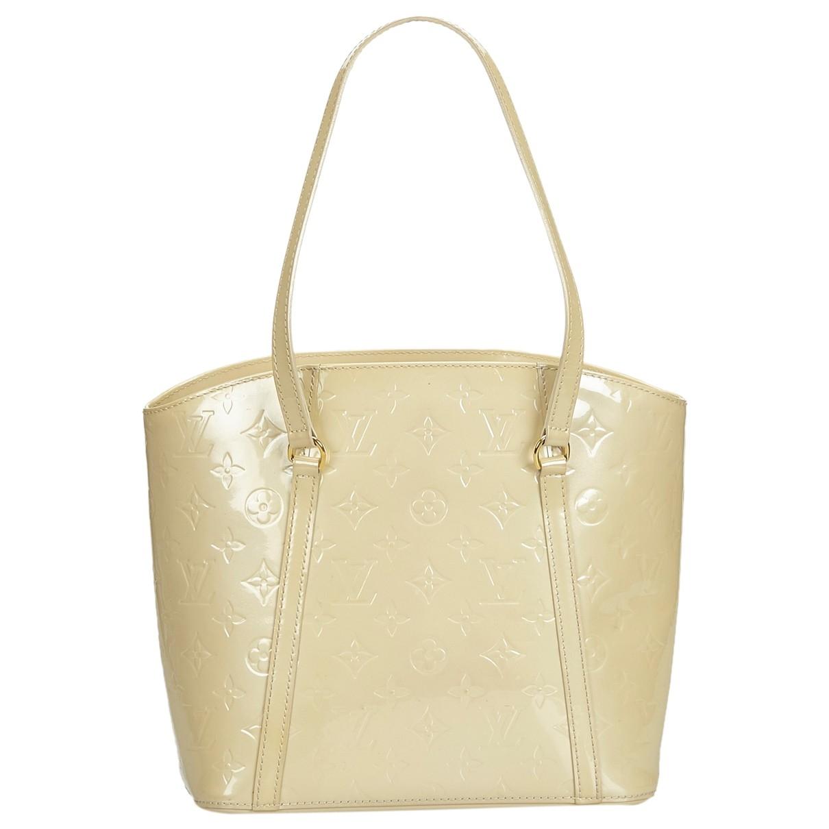 Lyst - Louis Vuitton White Patent Leather Handbag in White