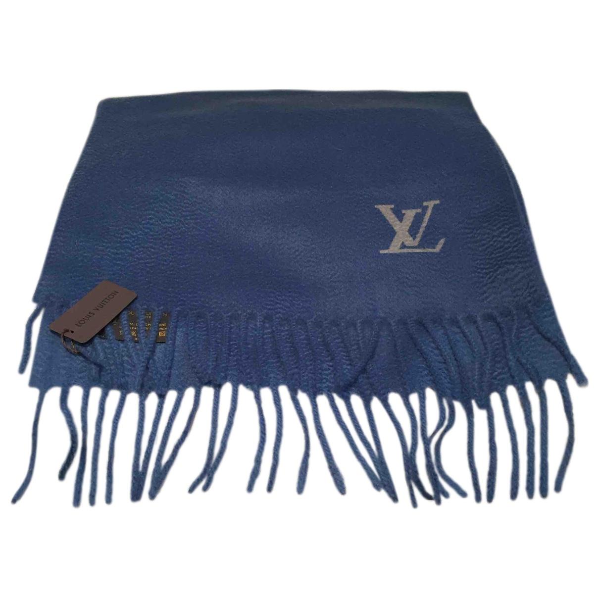 Lyst - Louis Vuitton Cashmere Scarf & Pocket Square in Blue for Men