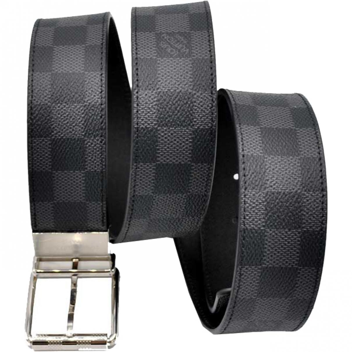 Louis Vuitton Anthracite Cloth Belts for Men - Lyst