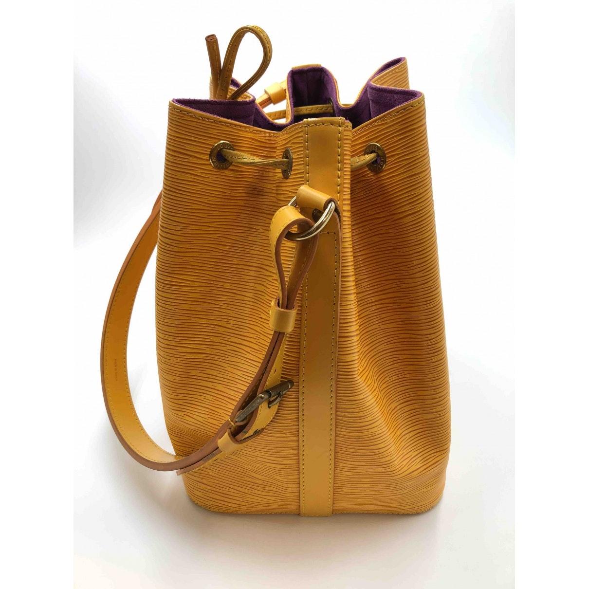 Louis Vuitton Noé Yellow Leather in Yellow - Lyst