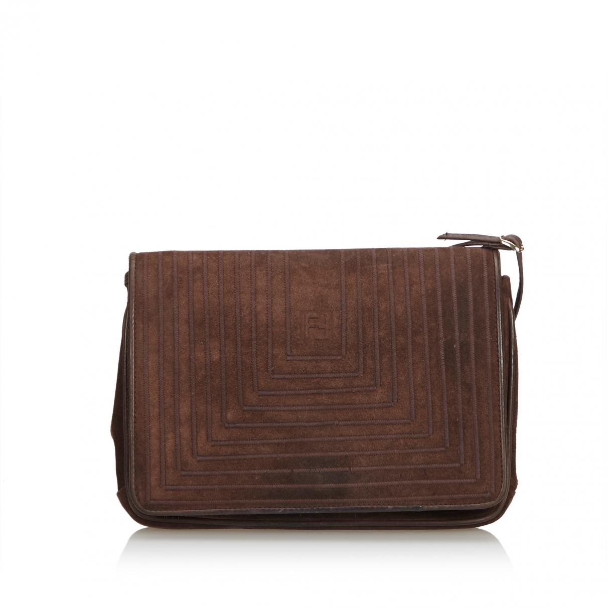 Lyst - Fendi Pre-owned Brown Suede Handbags in Brown
