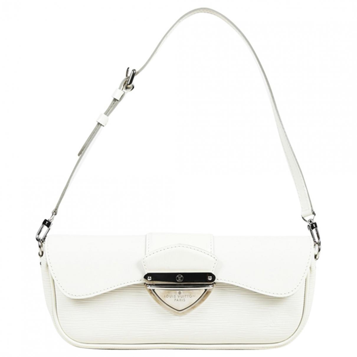 Louis Vuitton Leather Clutch Bag in White - Lyst