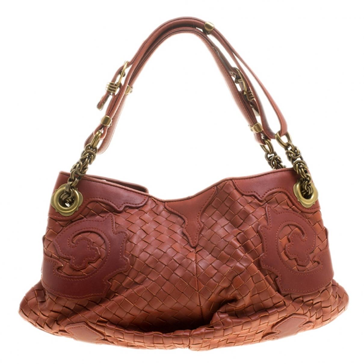 Lyst - Bottega Veneta Brown Leather Handbag in Brown