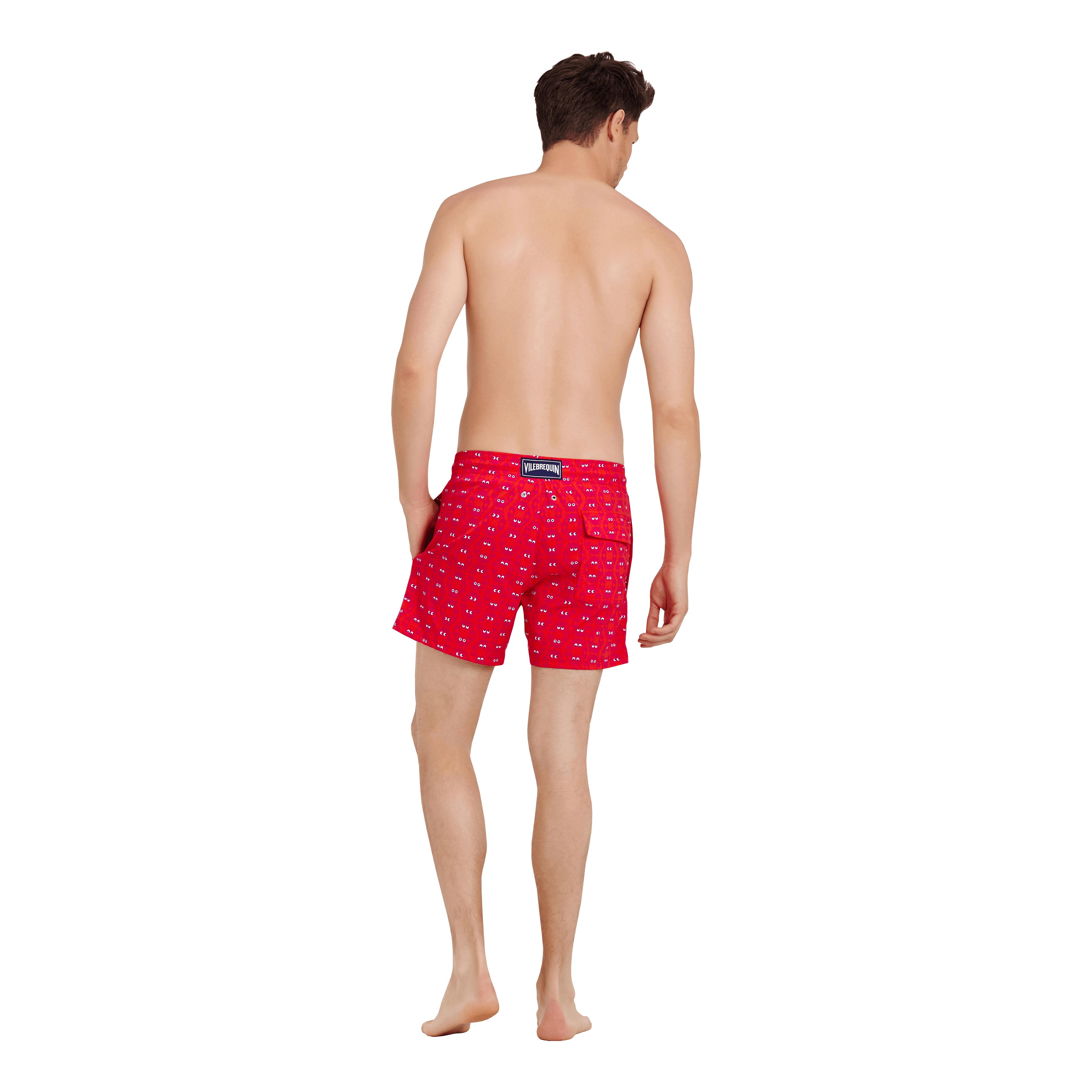 Vilebrequin Synthetic Men Swimwear Stretch Crabs in Red for Men - Lyst