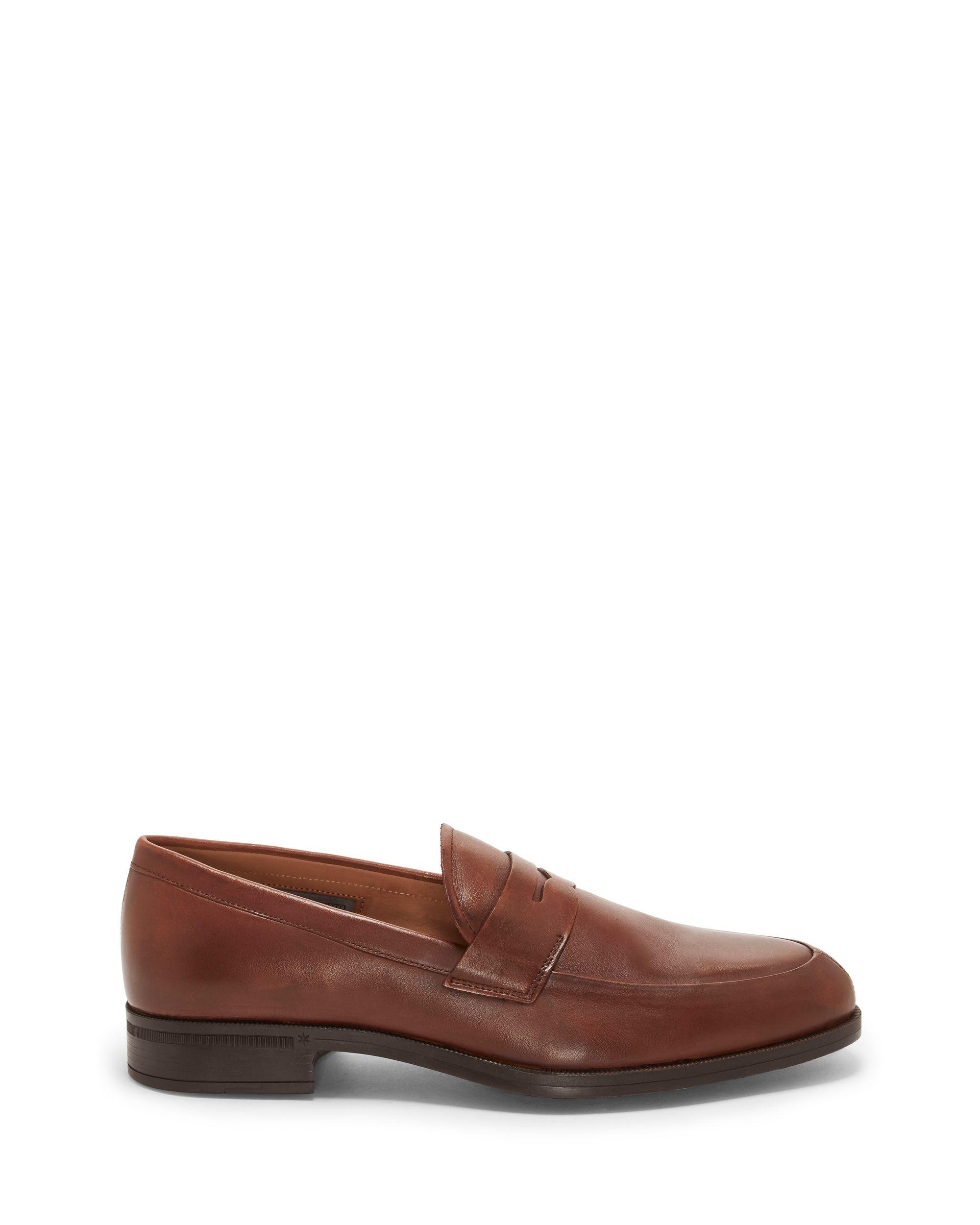 vince comrade leather penny loafer