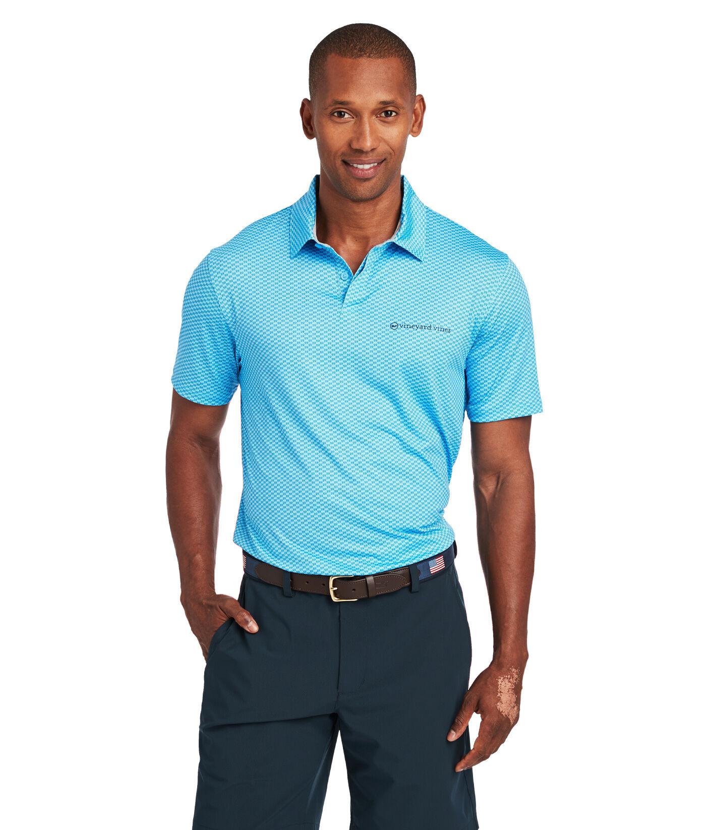 Vineyard Vines Synthetic Printed Bowline Polo Shirt in Blue for Men - Lyst