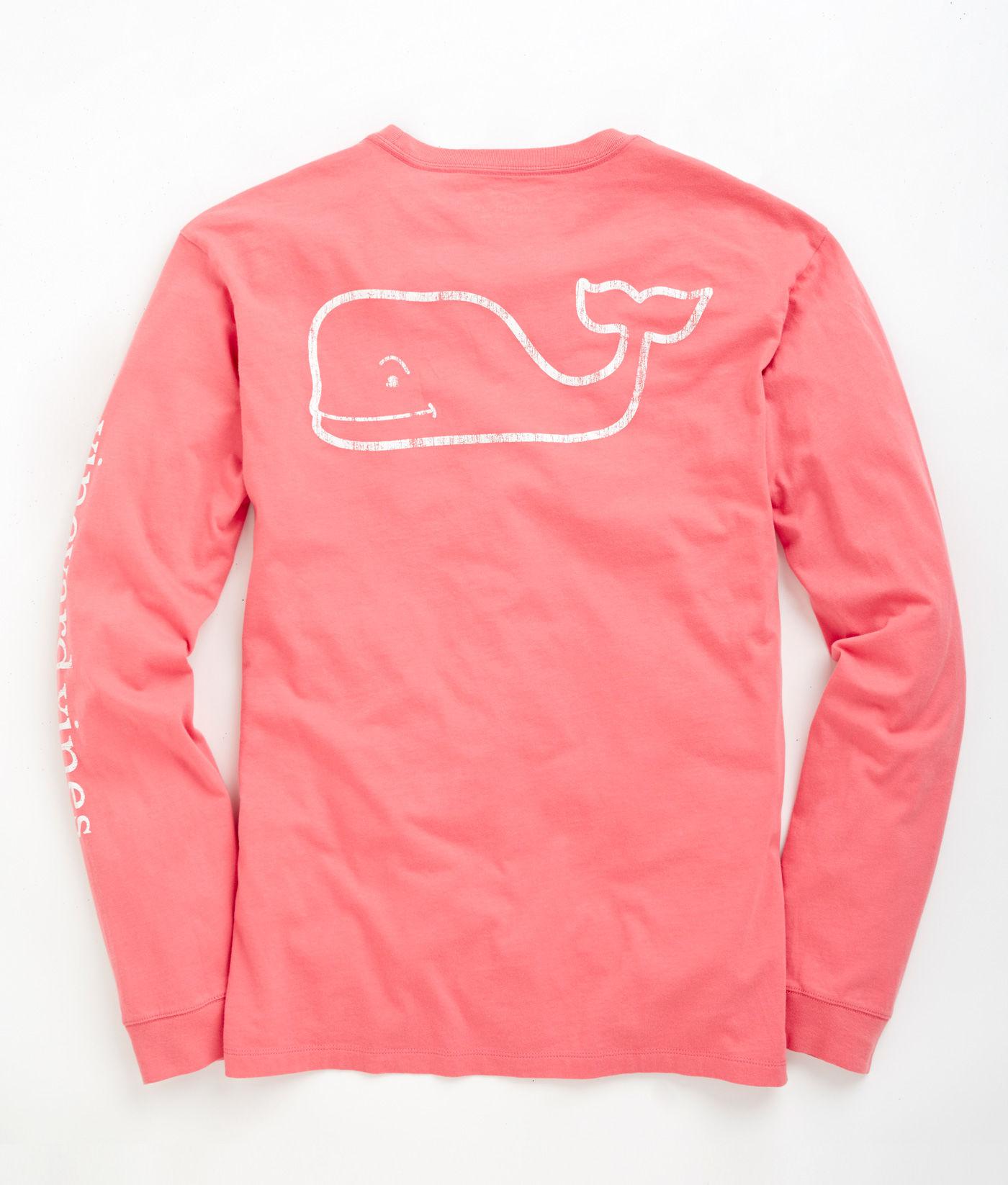 Lyst - Vineyard Vines Long-sleeve Vintage Whale Graphic Pocket T-shirt ...