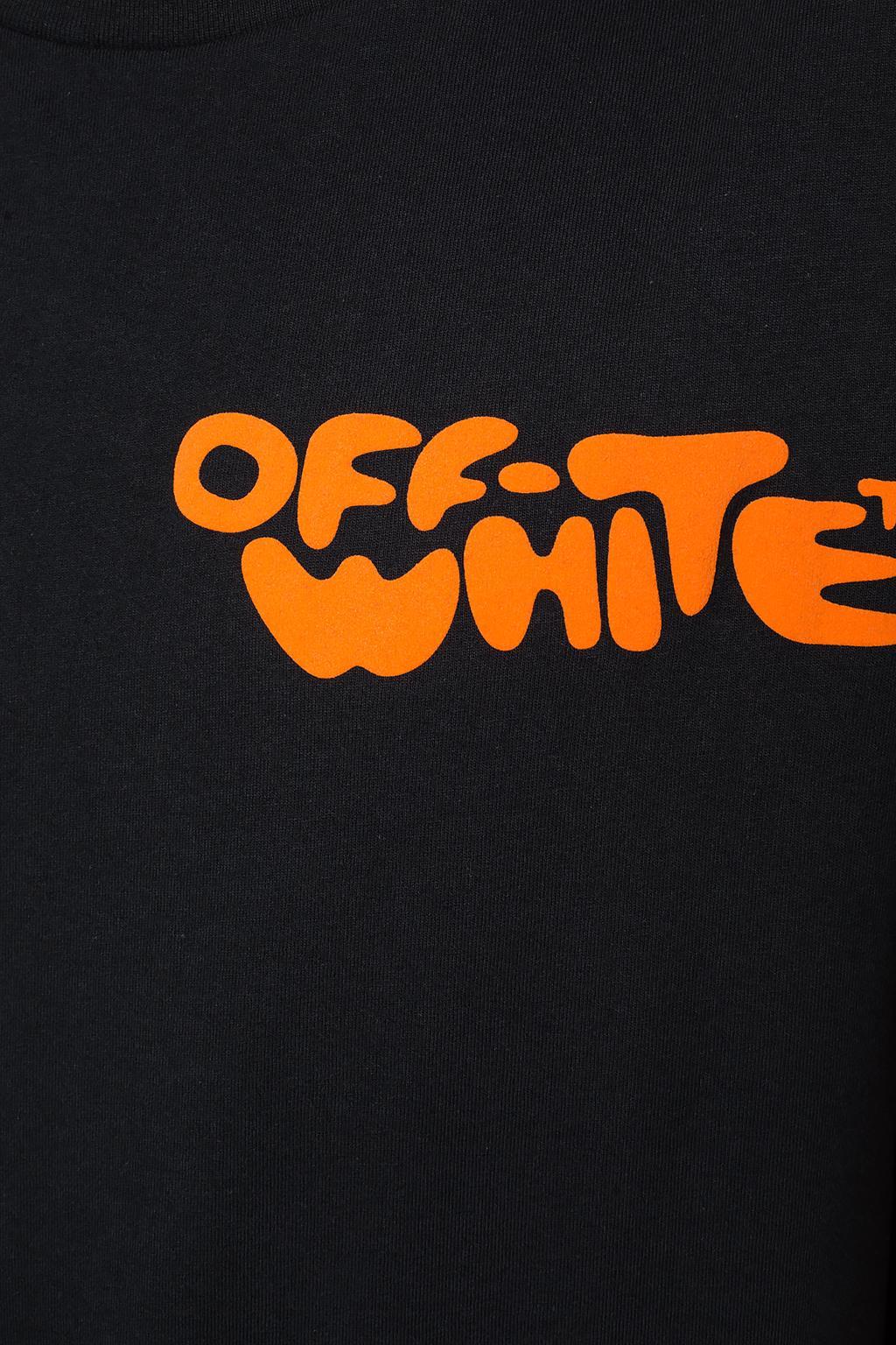 Off-White c/o Virgil Abloh Bubble Font Logo T-shirt for Men - Lyst