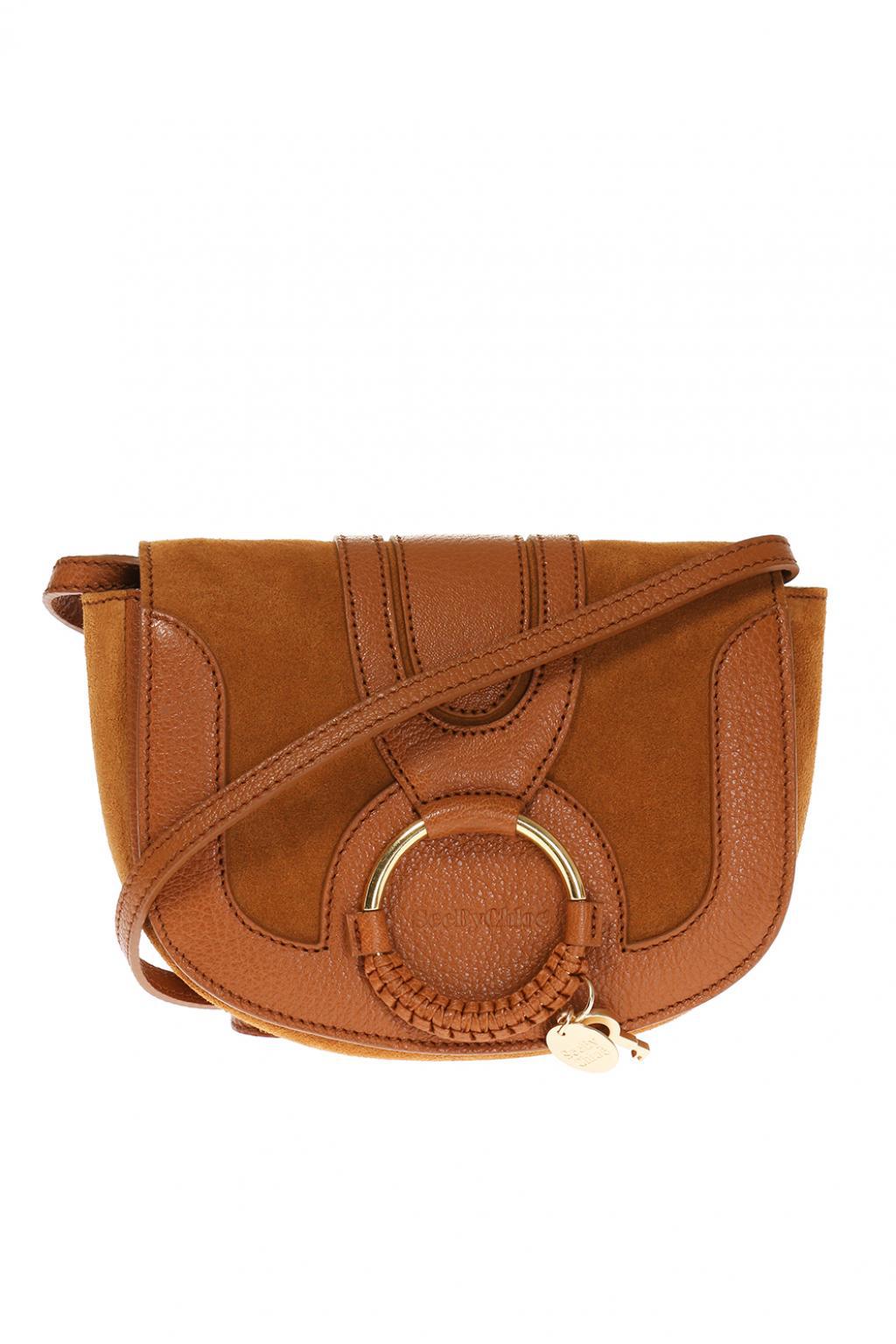 Lyst - See By Chloé Hana Mini Textured-leather And Suede Shoulder Bag ...