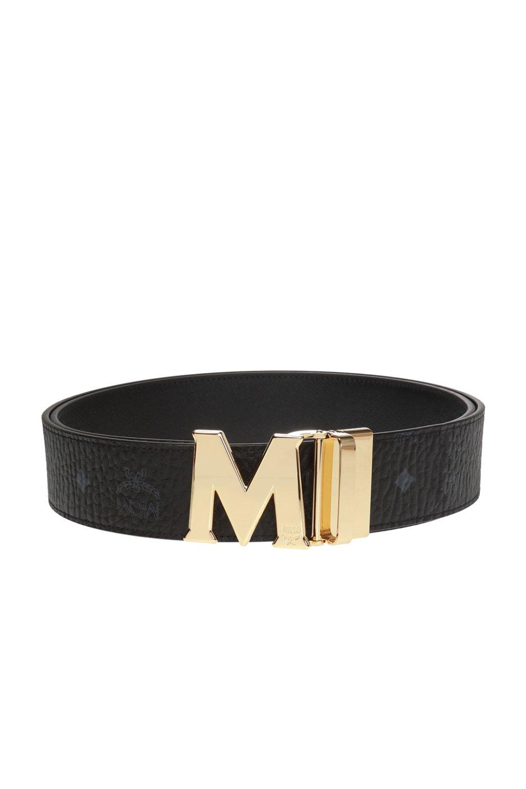 MCM Branded Belt in Black for Men - Lyst