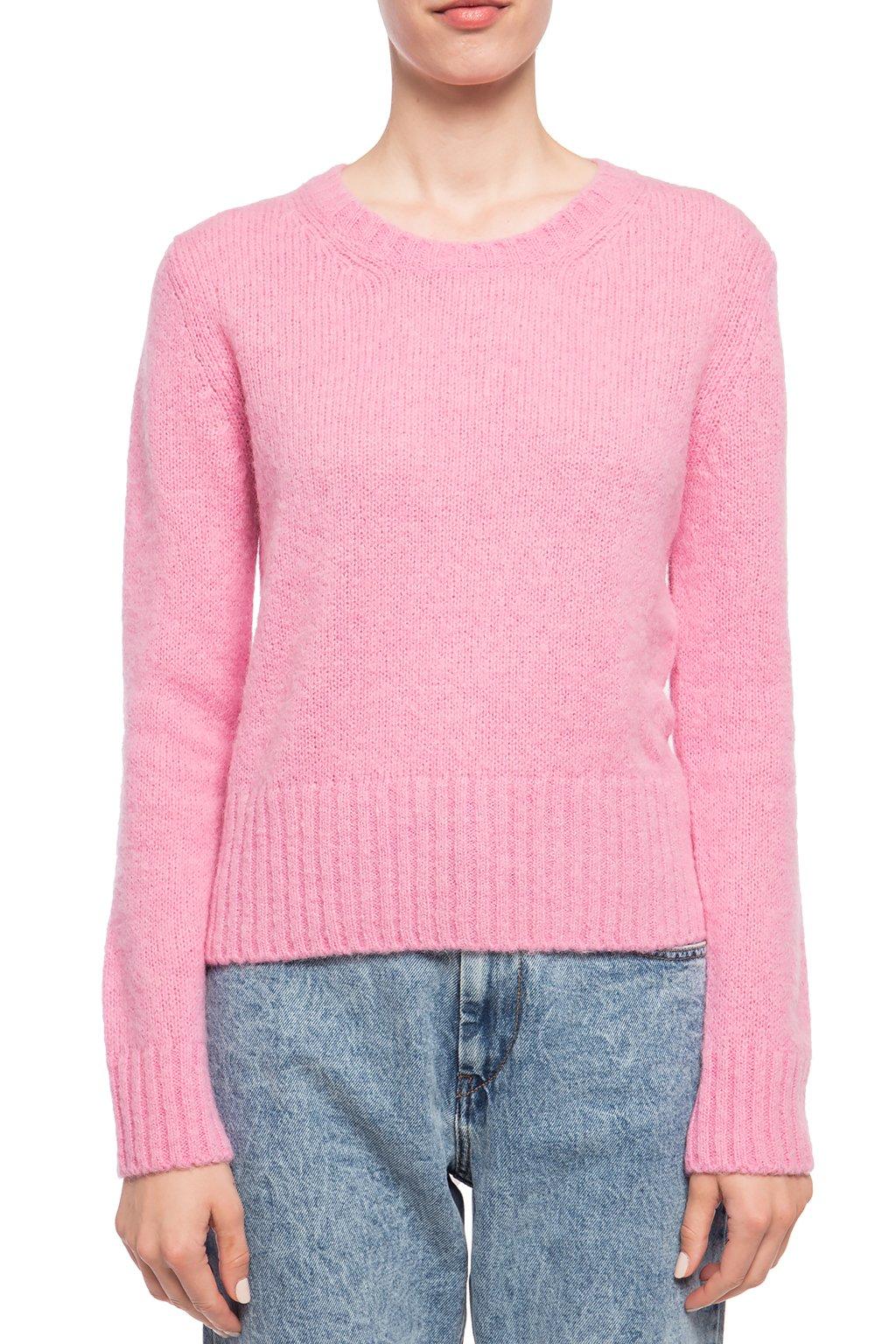 Moncler Synthetic Logo-patched Sweater in Pink - Lyst