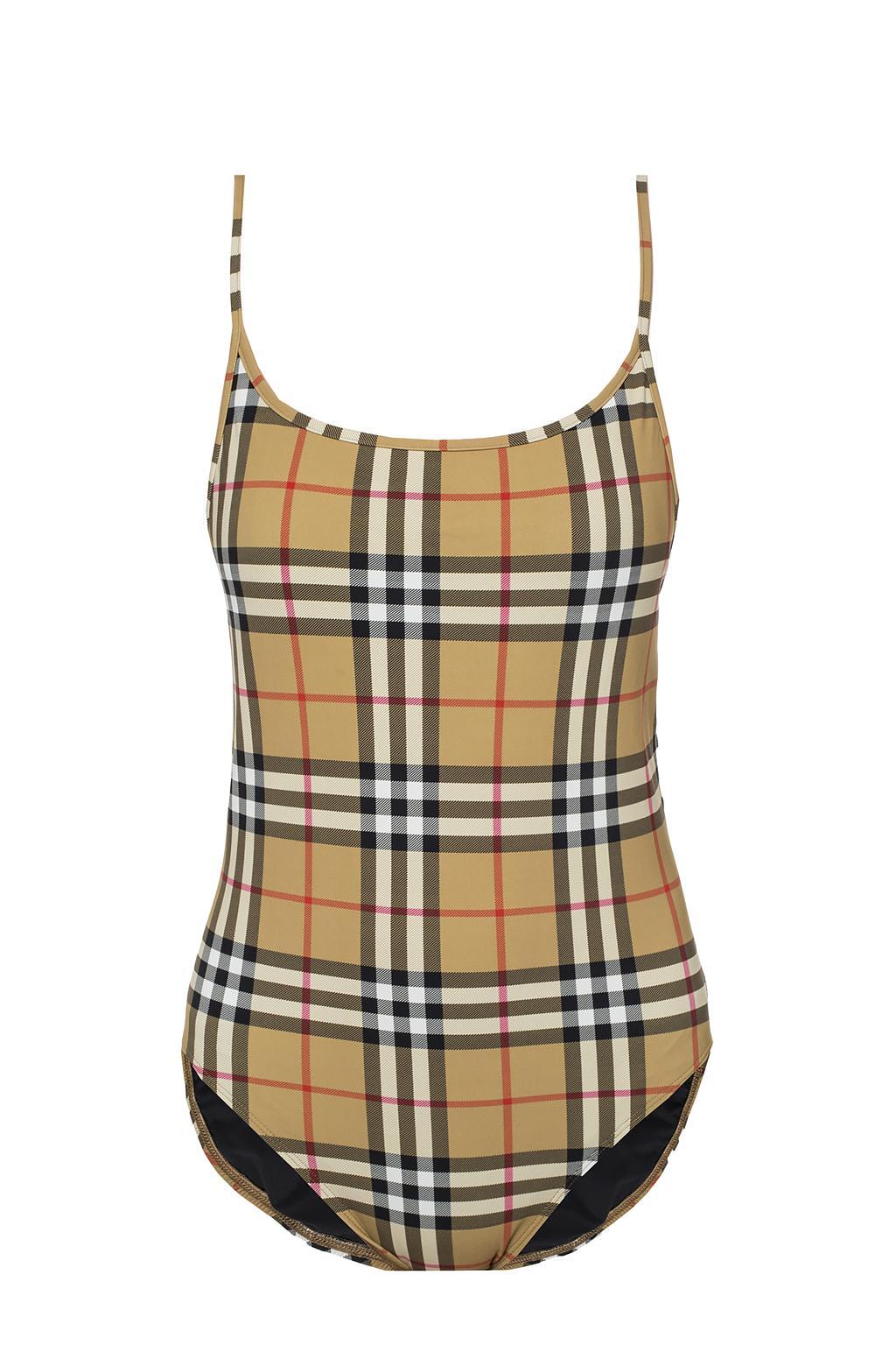 burberry swimsuit brown