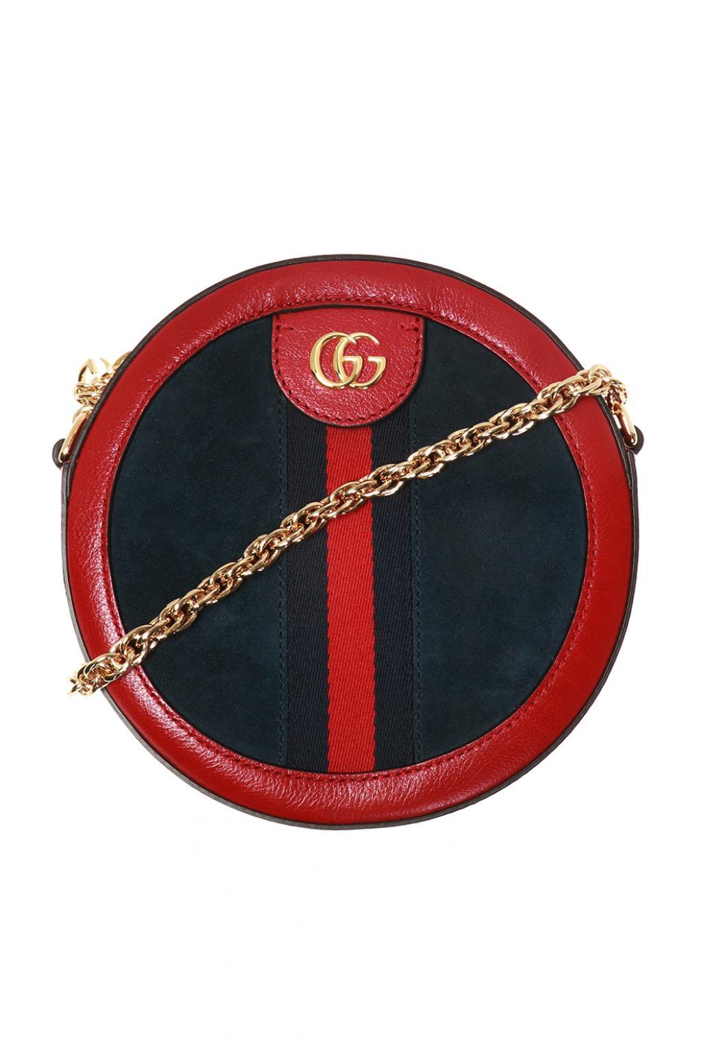 Gucci &#39;ophidia&#39; Shoulder Bag in Red - Lyst