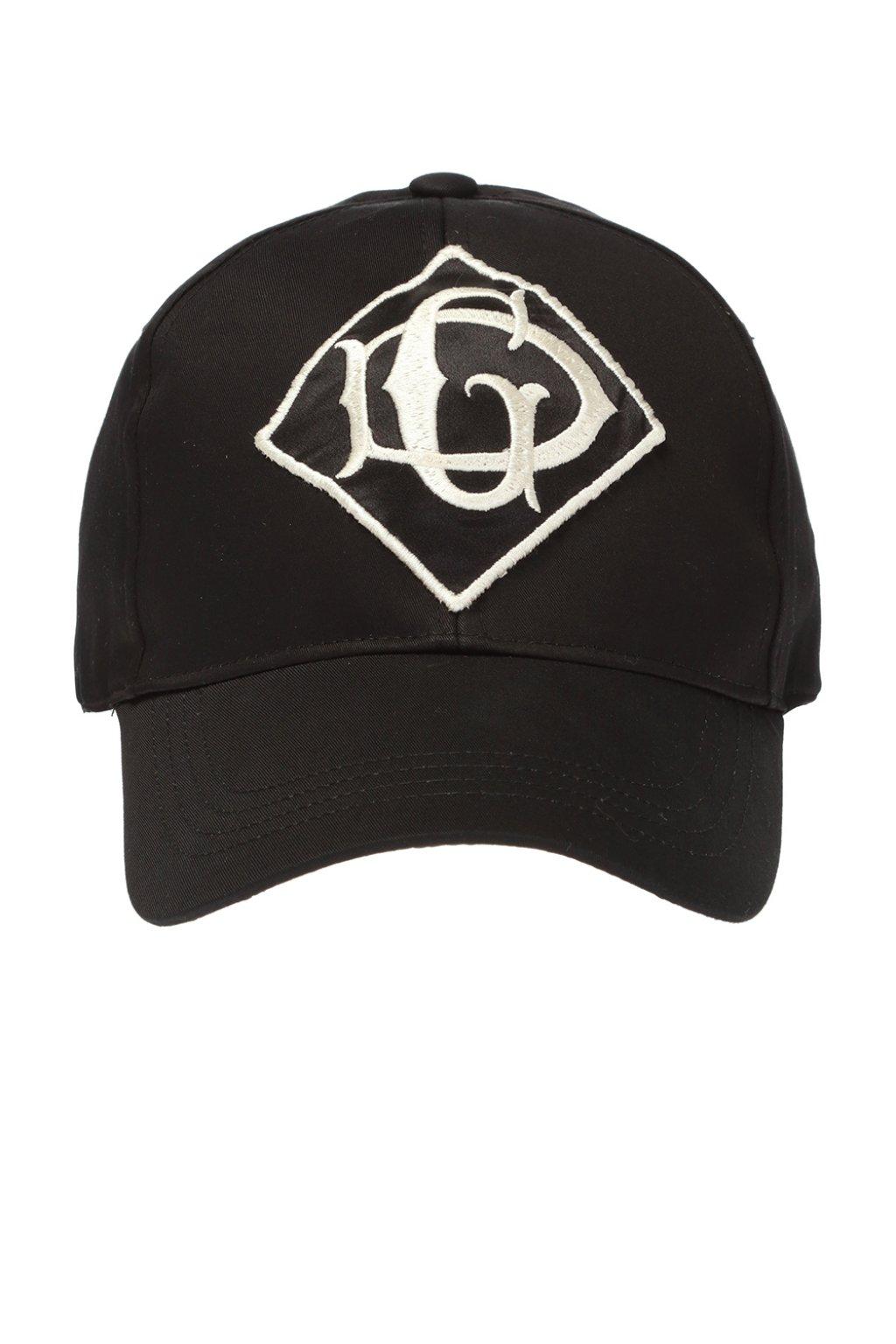 Dolce & Gabbana Cotton Branded Baseball Cap in Black for Men - Lyst