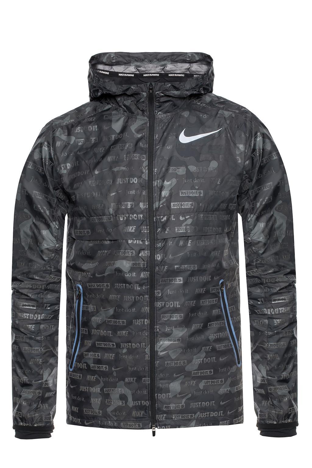 nike running camo jacket