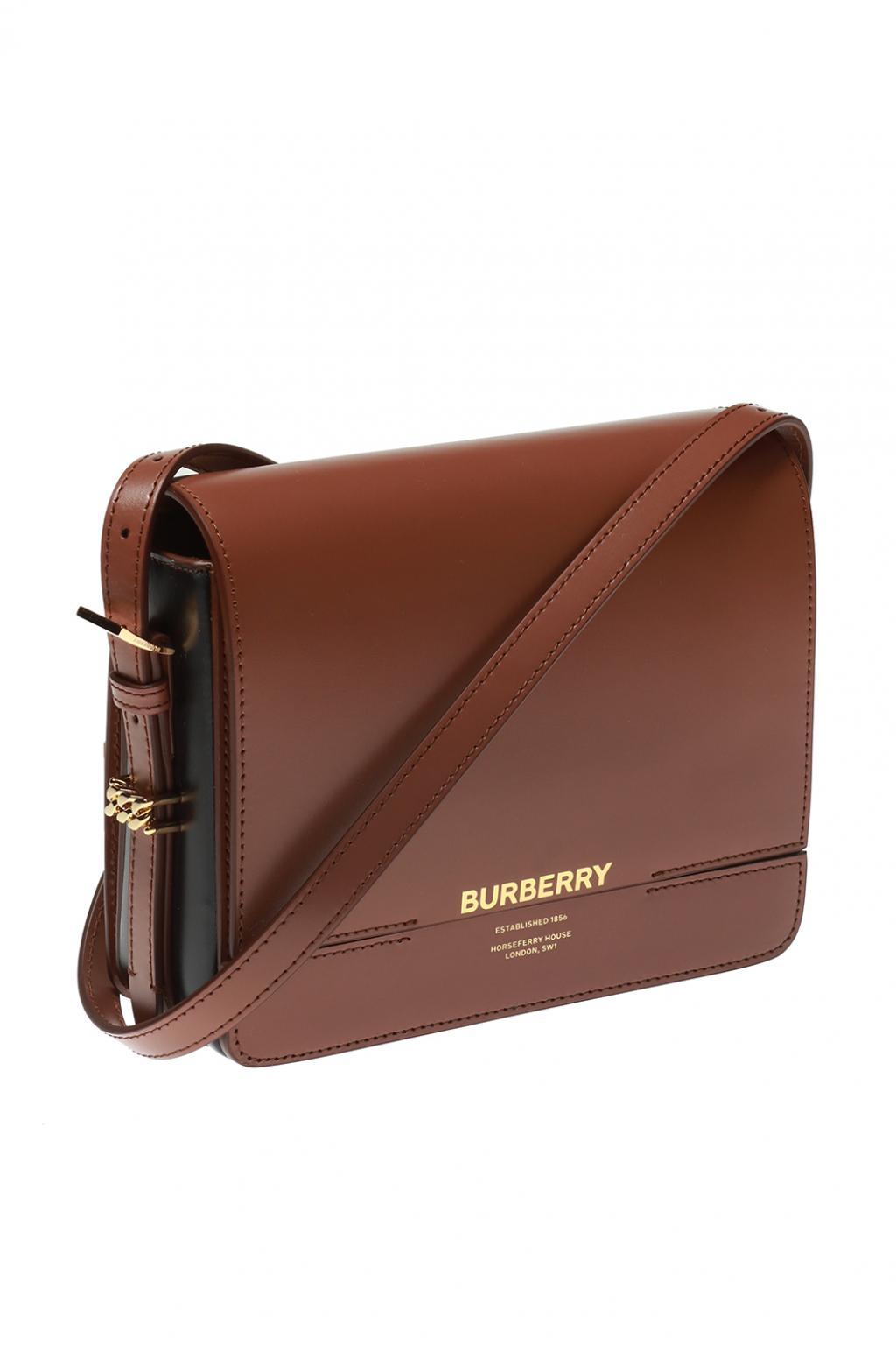 Burberry 'grace' Shoulder Bag in Brown - Lyst