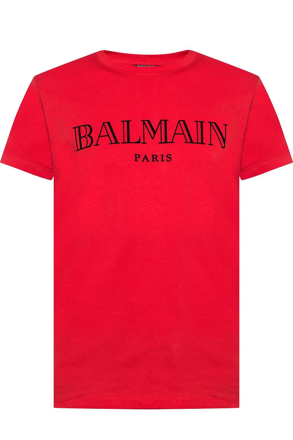 balmain red tshirt