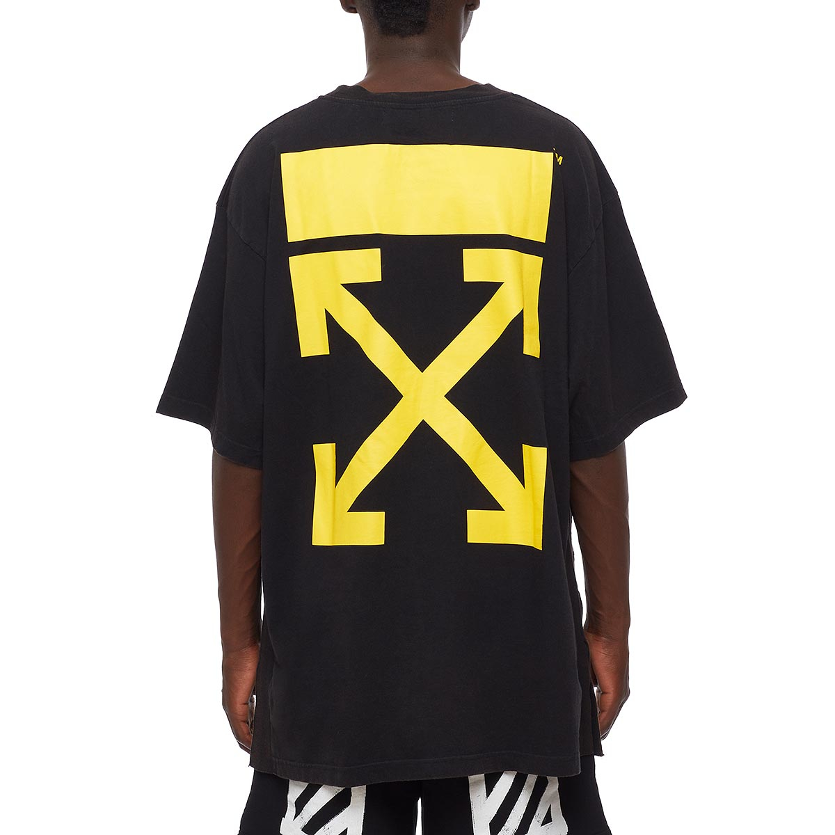 Lyst - Off-White C/O Virgil Abloh Arrows Cotton T-Shirt in Yellow for Men