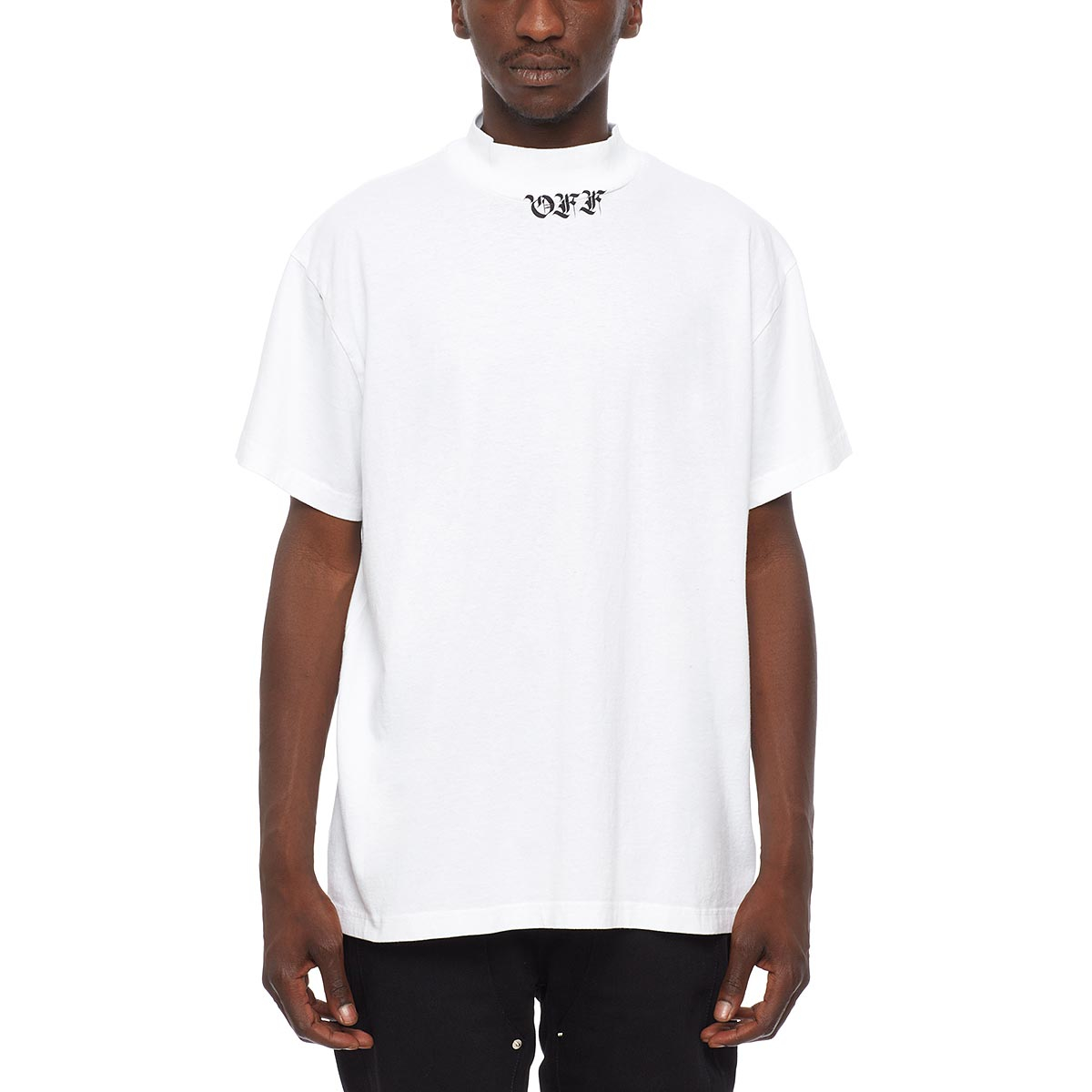 Download Lyst - Off-White C/O Virgil Abloh Mock Neck Cotton T-shirt in White for Men