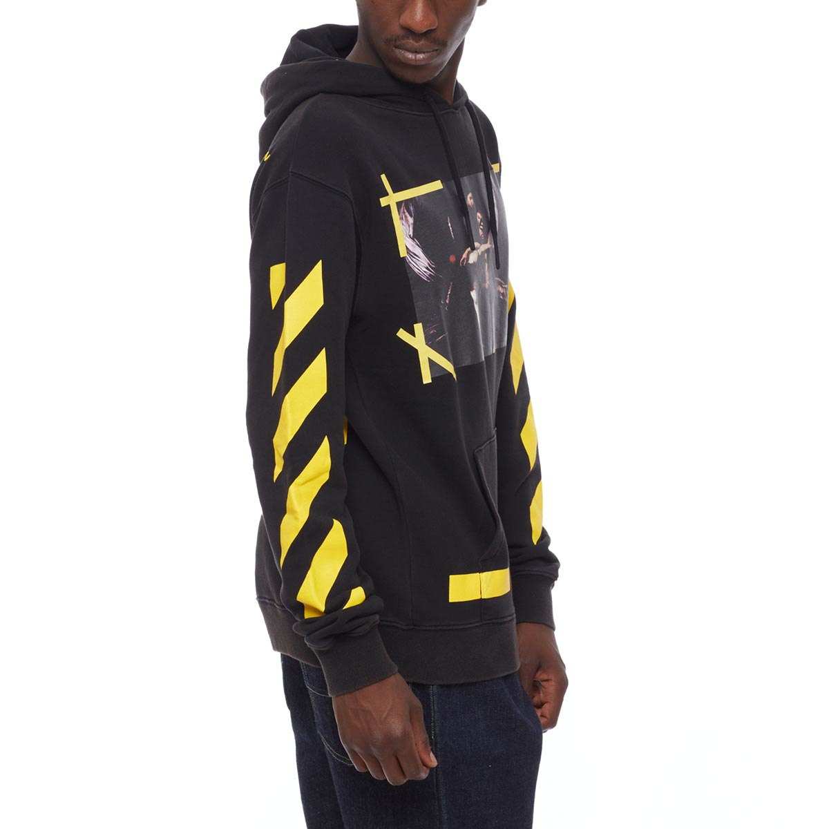 Lyst - Off-White C/O Virgil Abloh 7 Opere Cotton Hoodie in Black for Men