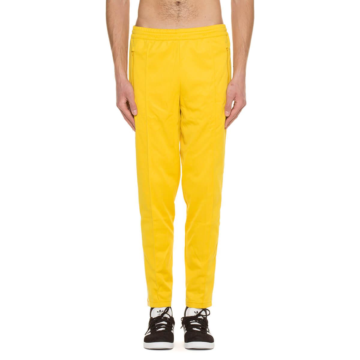 blue and yellow track pants