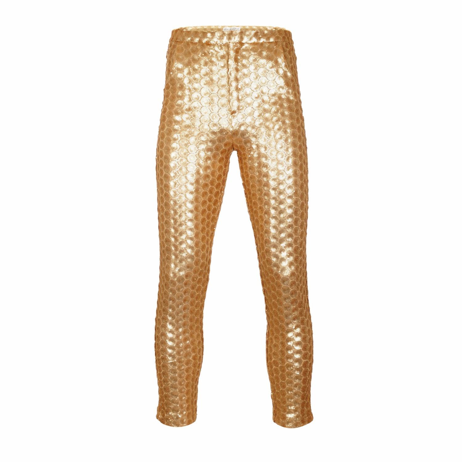 Lyst - Jiri Kalfar Gold Sequin Trousers in Metallic for Men