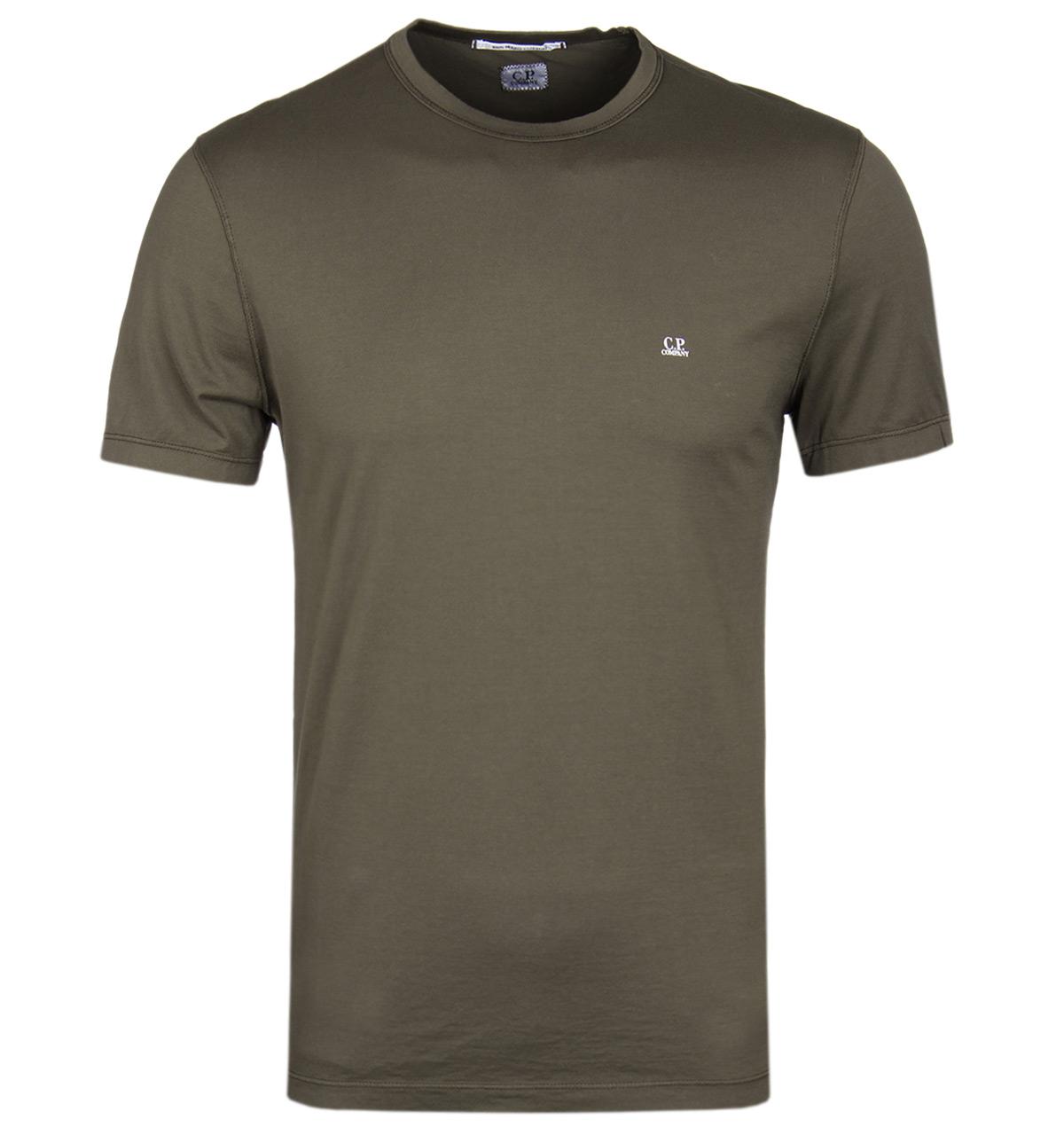 Lyst - C p company Mako Cotton Olive Short Sleeve T-shirt in Green for Men