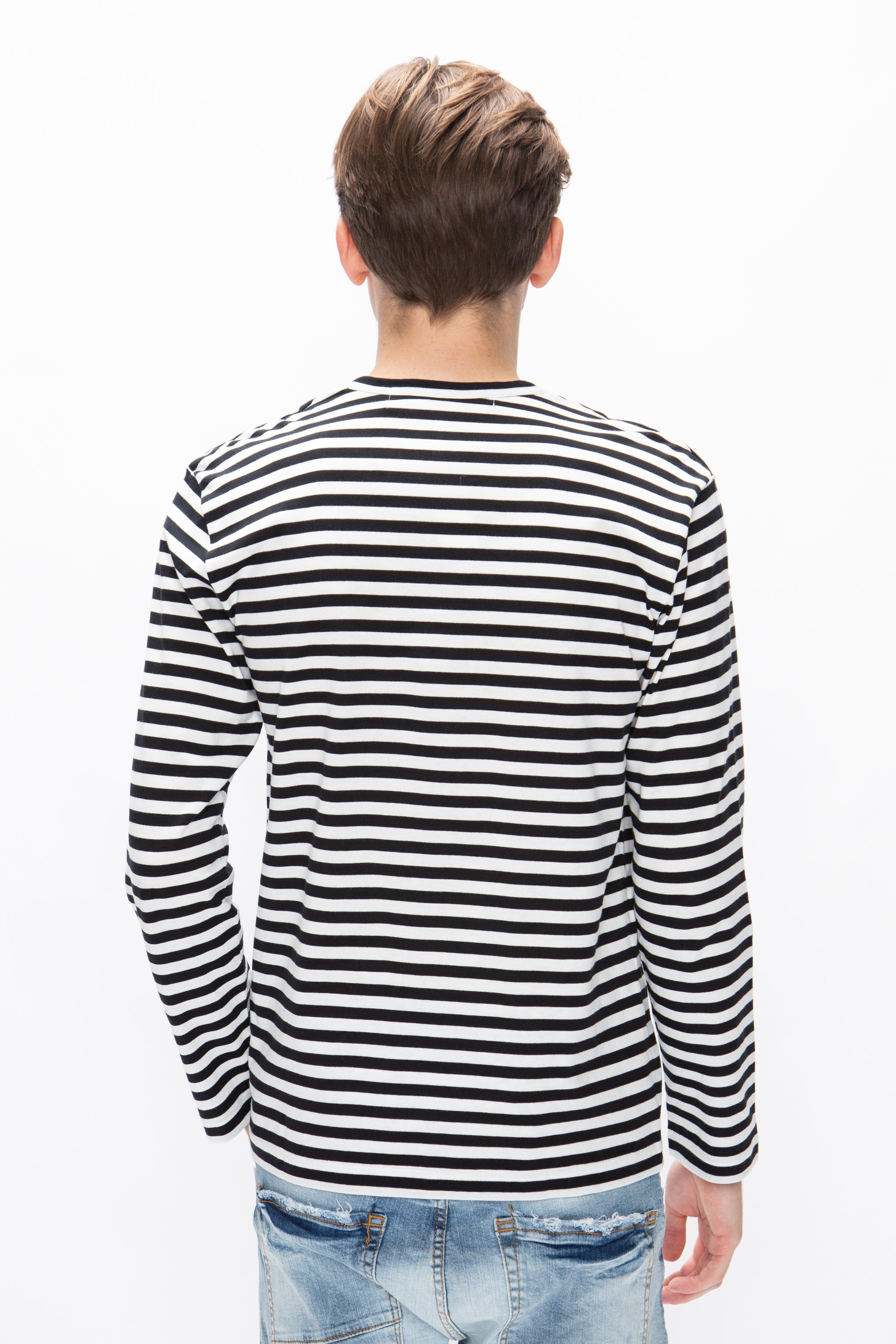 comme des garcons stripped shirt