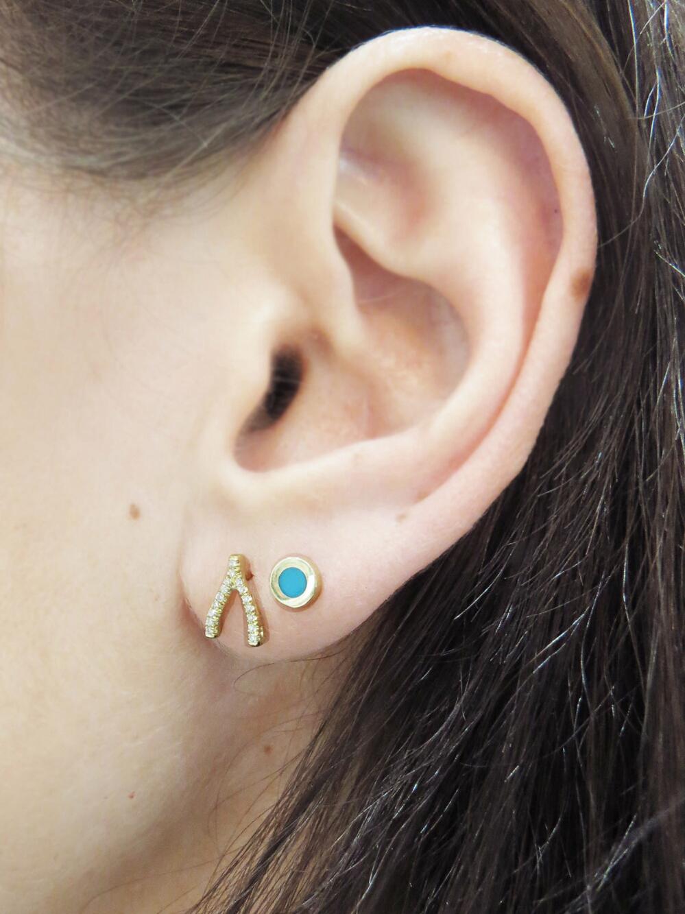Lyst Jennifer Meyer Diamond Wishbone Stud Earrings In Metallic Jennifer Meyer Metallic Diamond Wishbone Stud Earrings Lyst View Fullscreen