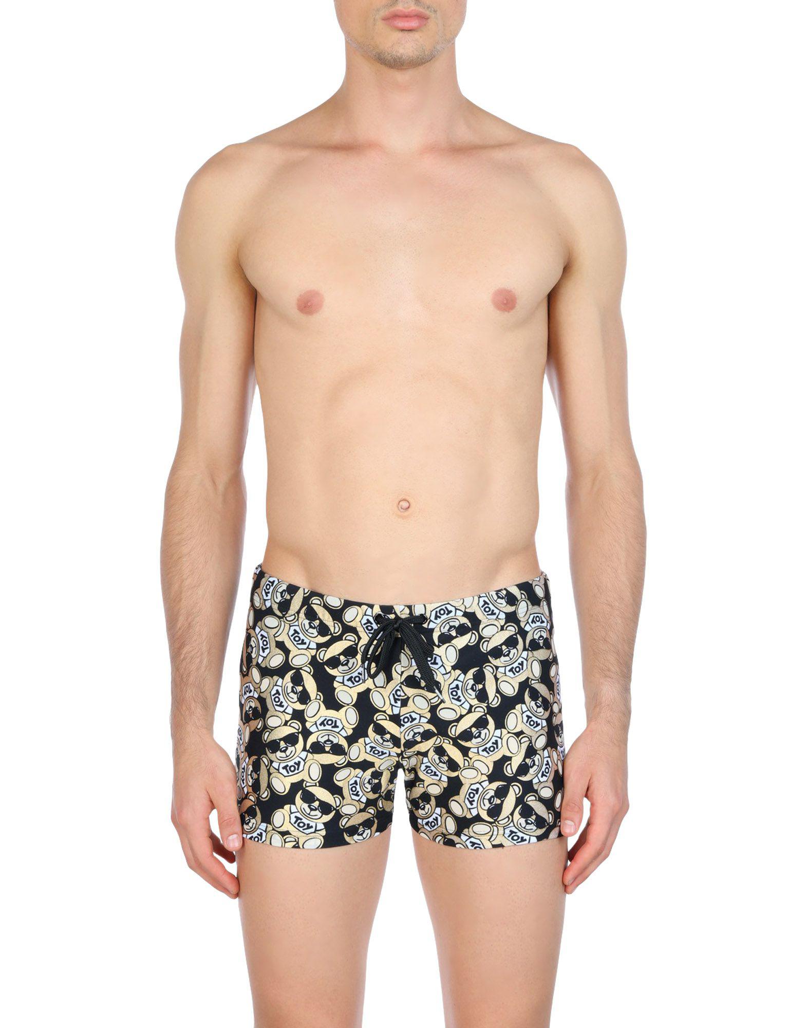 Moschino Synthetic Swim Trunks in Black for Men - Lyst
