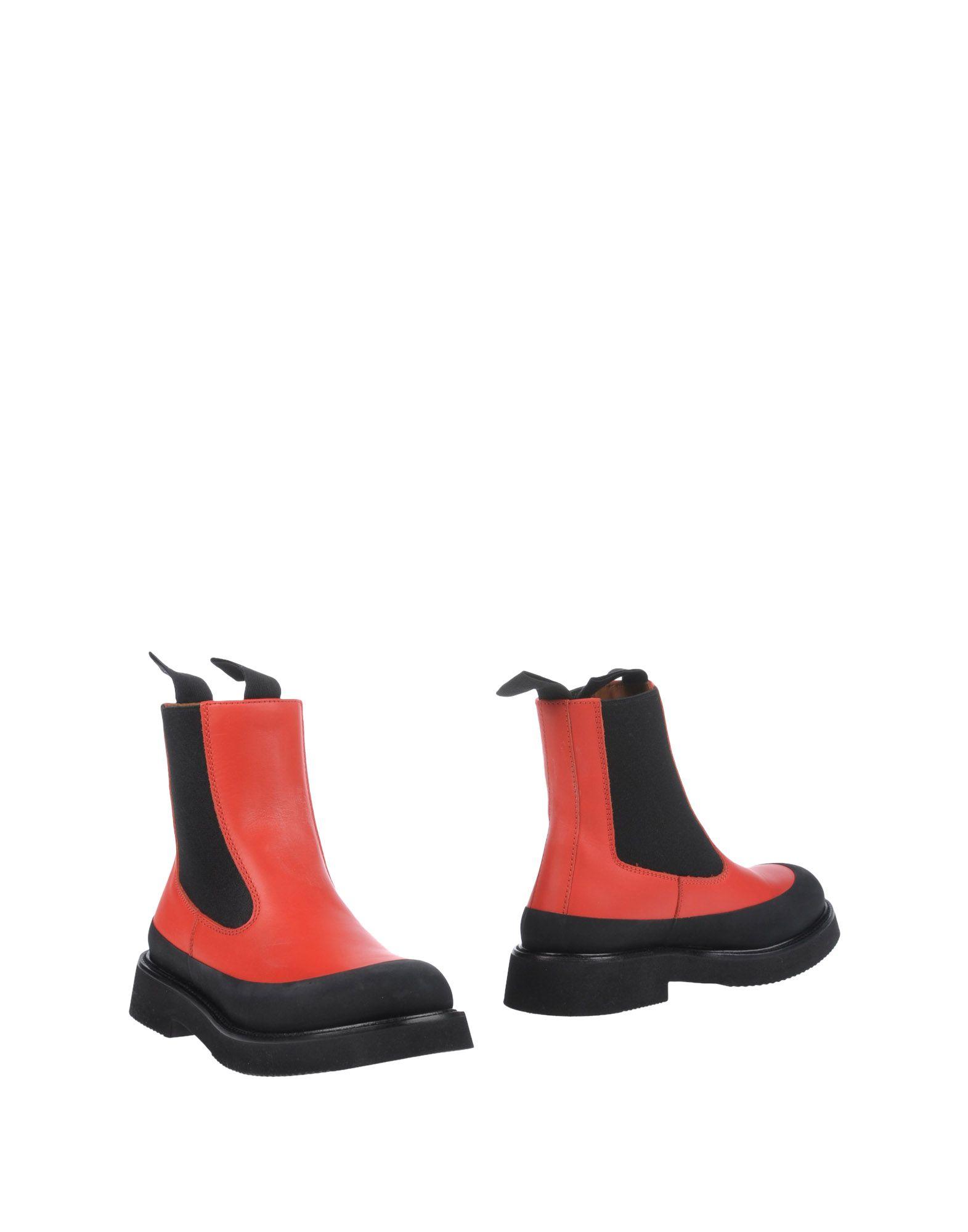 Lyst Céline Ankle Boots in Red