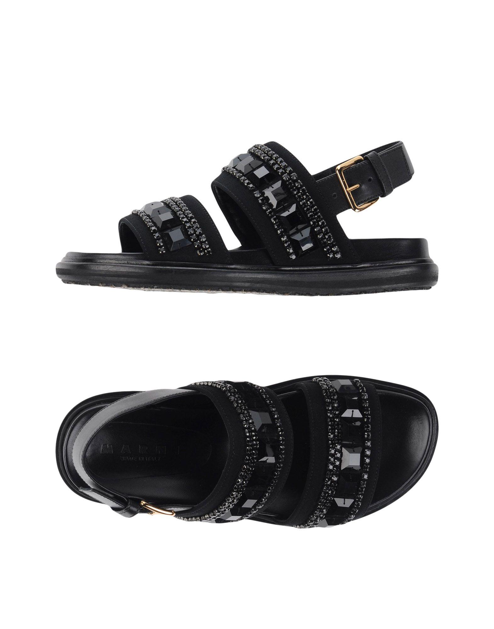 Marni Sandals in Black | Lyst
