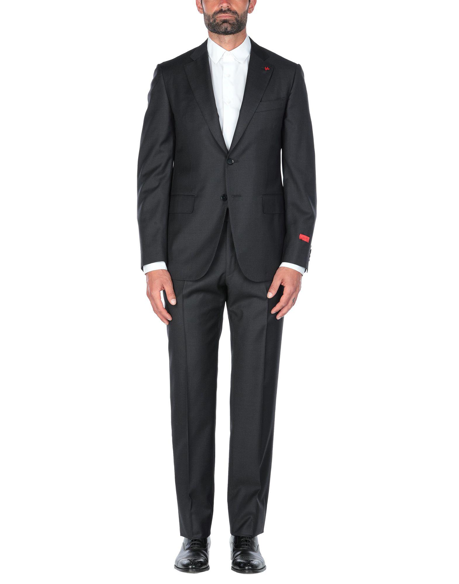 Isaia Wool Suit in Steel Grey (Gray) for Men - Lyst