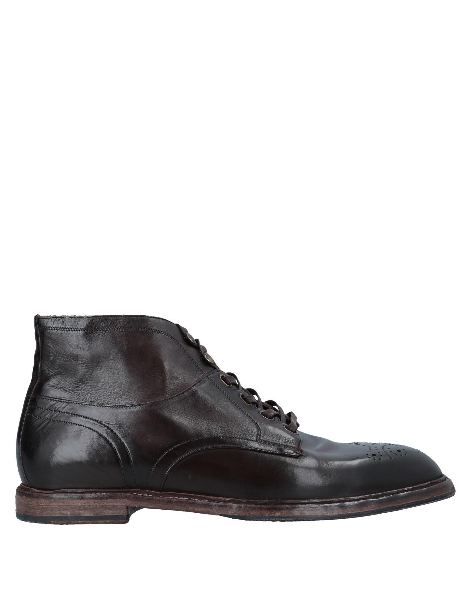 Dolce & Gabbana Leather Ankle Boots in Dark Brown (Brown) for Men - Lyst