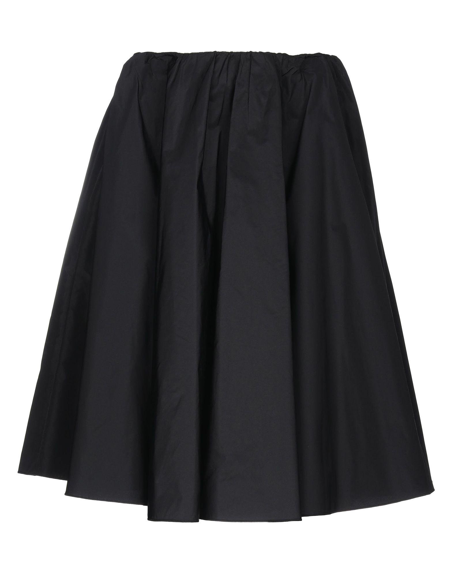 Max Mara Synthetic Knee Length Skirt in Black - Lyst