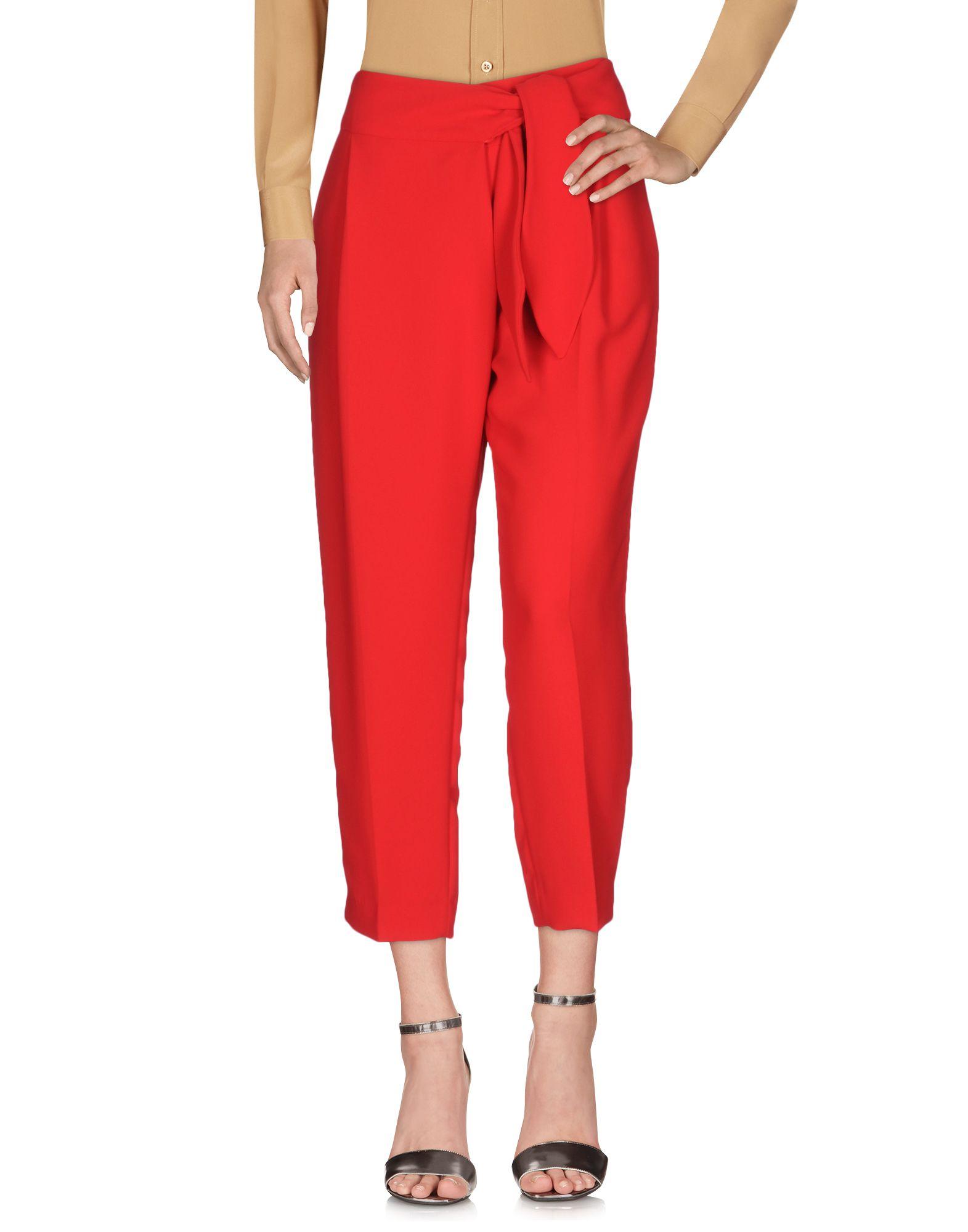 Lyst - Carolina Herrera Casual Pants in Red